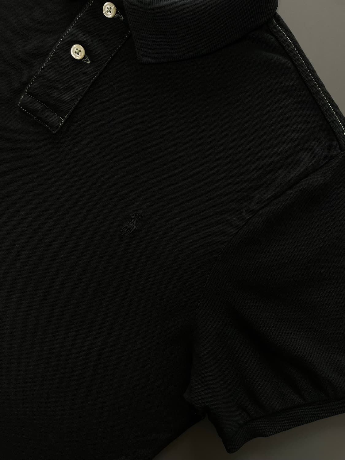 [XL] 폴로 랄프로렌 U.S.A. 블랙 반팔 카라티 상품이미지5