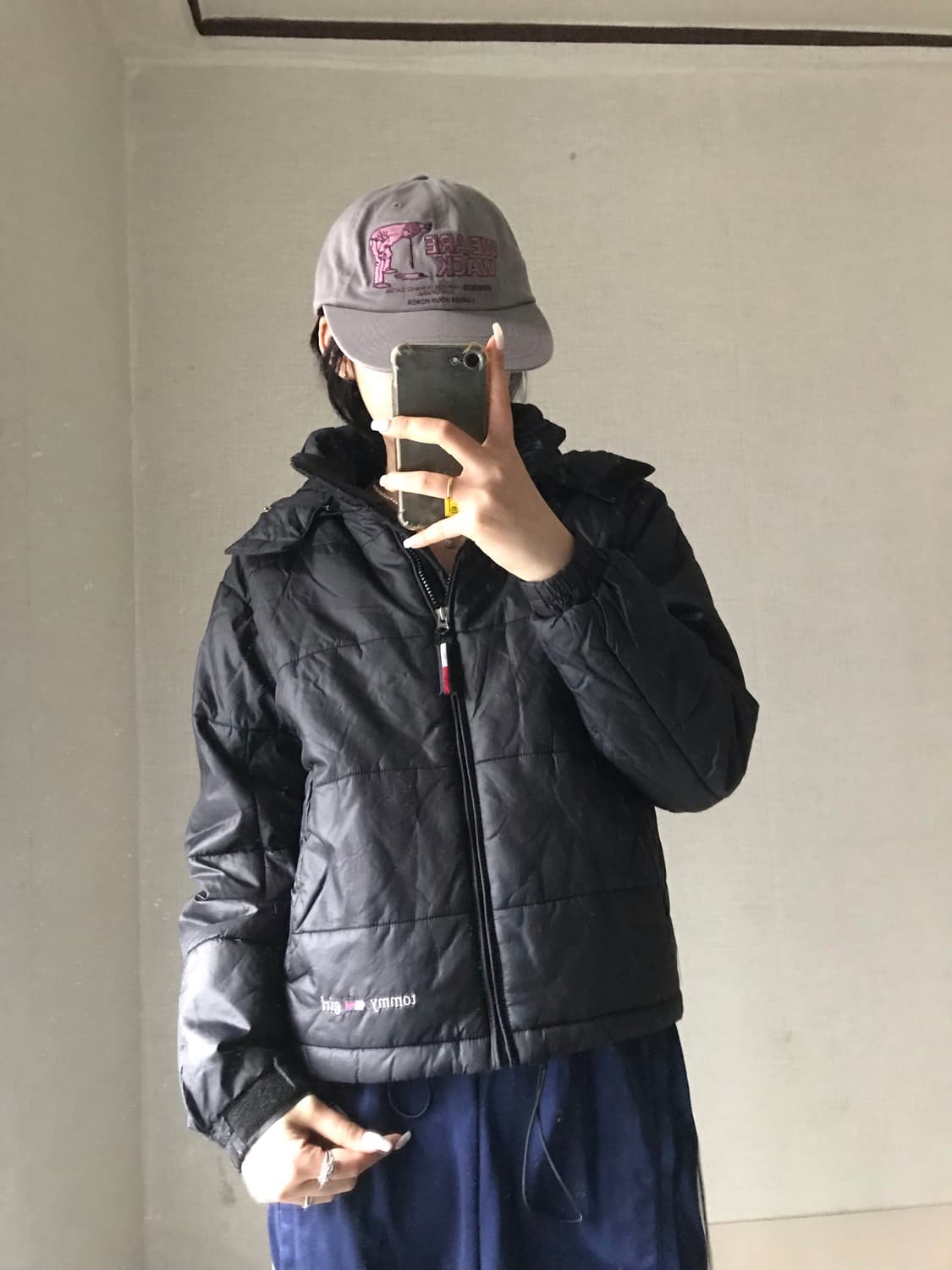 타미힐피거 블랙 패딩 상품이미지4