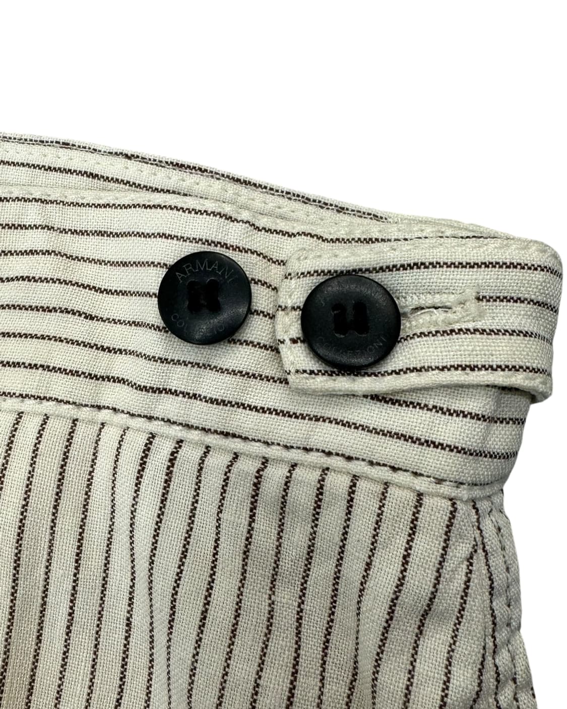 아르마니 꼴레지오니 스트라이프 린넨 팬츠 상품이미지8