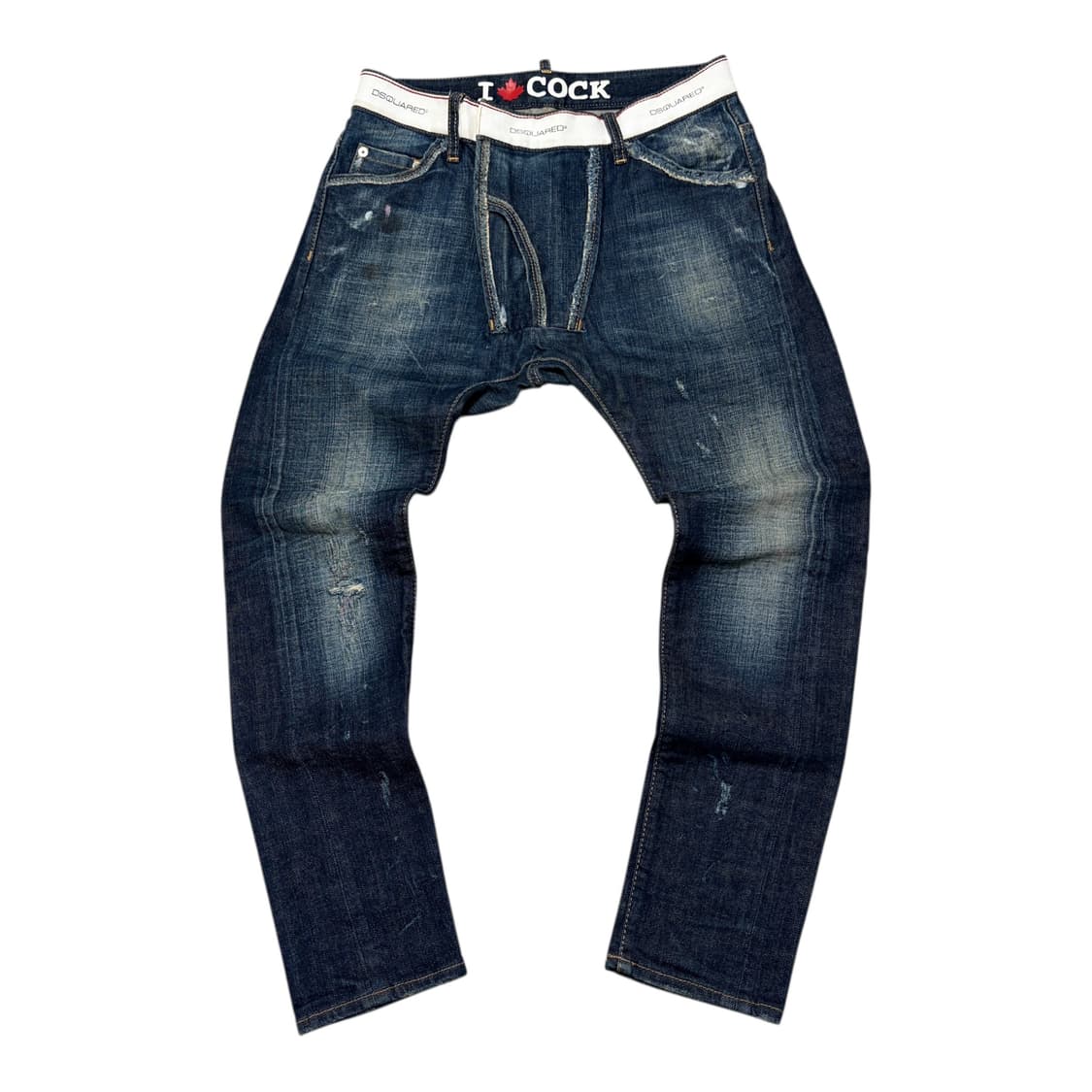 디스퀘어드2 섹시언디 가죽패치 슬림진 상품이미지1