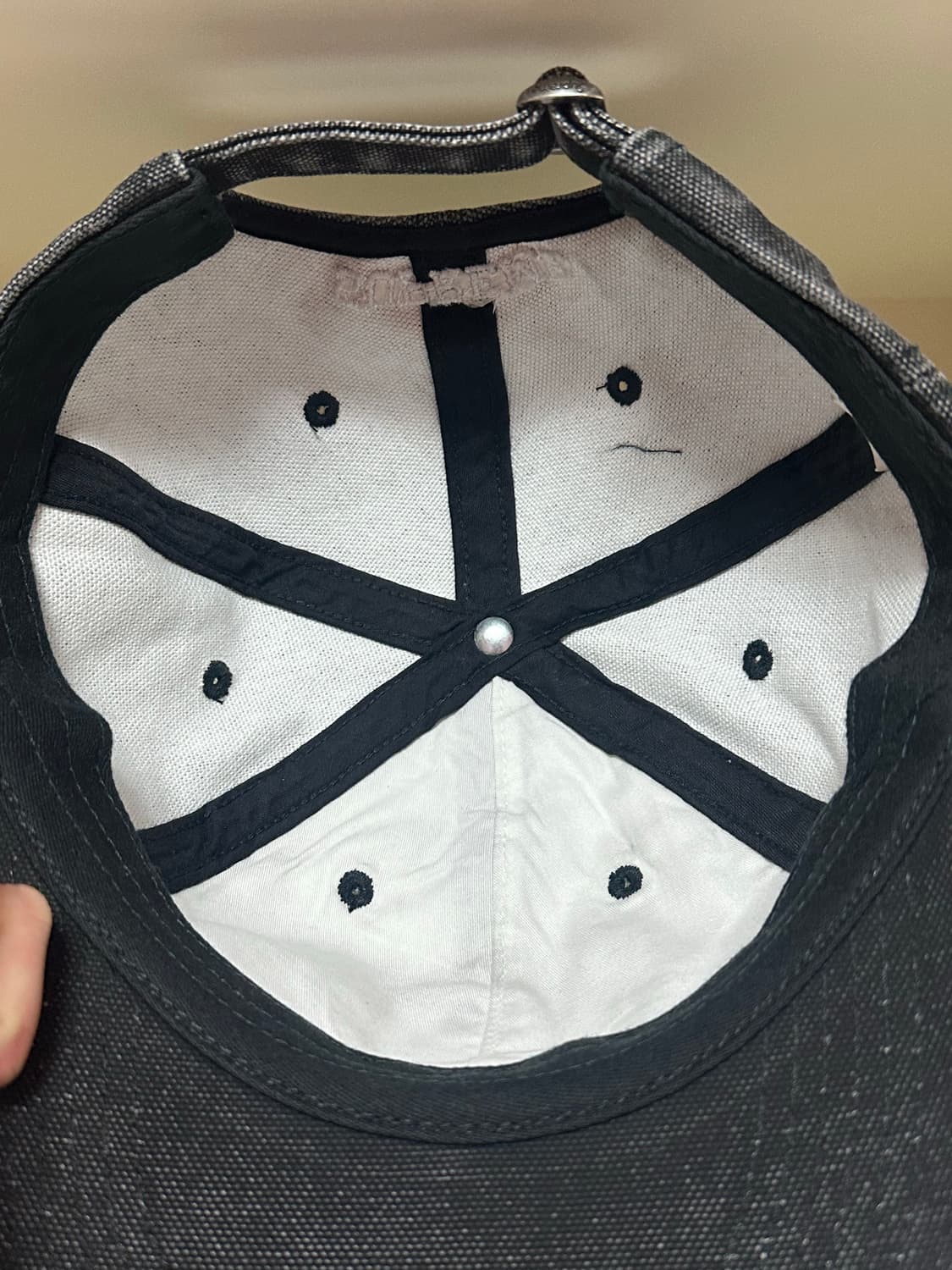 슈프림 피그먼트 S 로고 6-패널 블랙 볼캡 모자- 24FW 상품이미지7