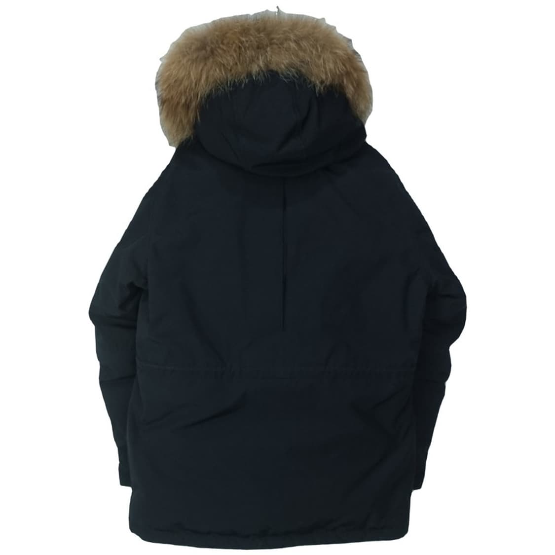 [에스피오나지] 덕다운 라쿤퍼 오버핏 후드 야상 패딩 블랙 M18327 상품이미지3