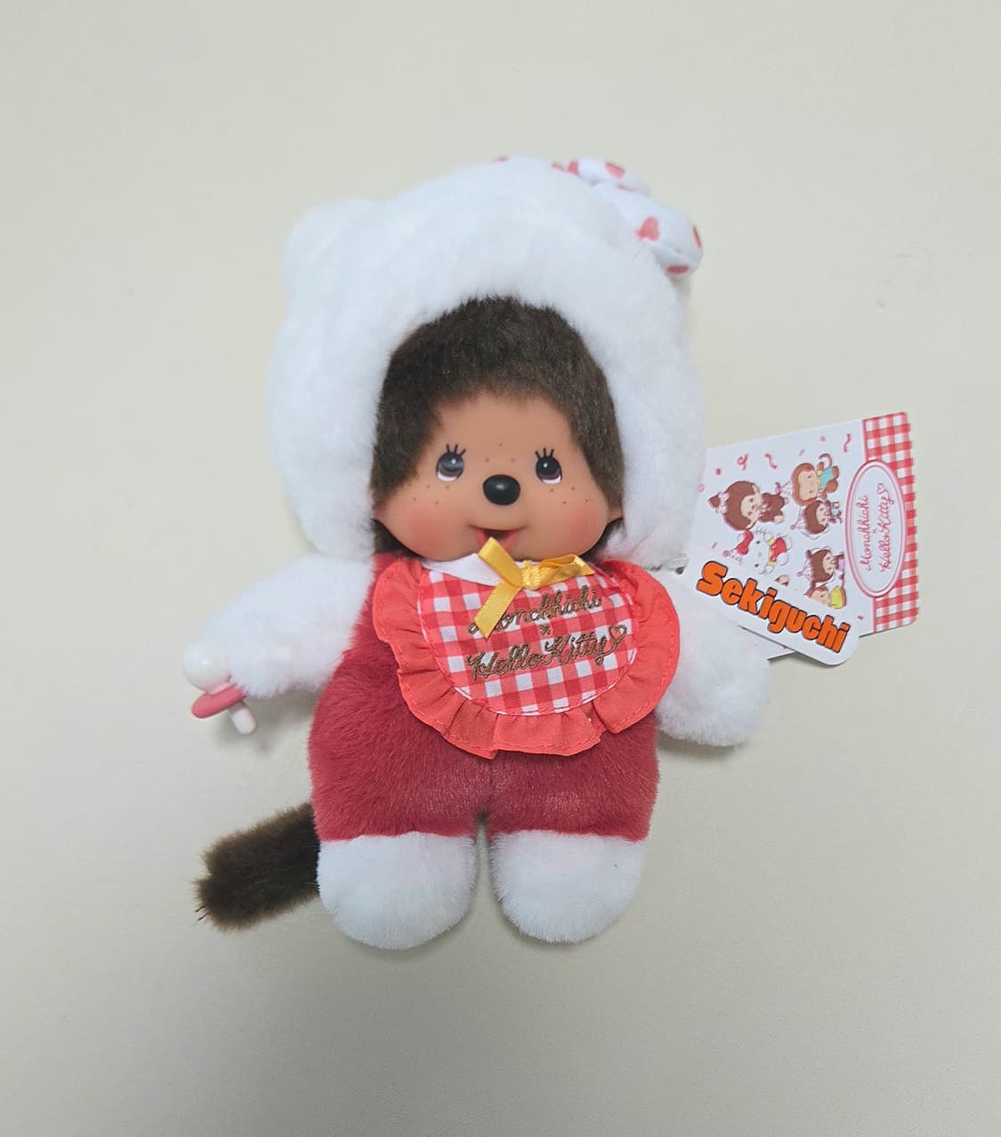 몬치치 헬로키티 깅엄체크 인형 상품이미지1