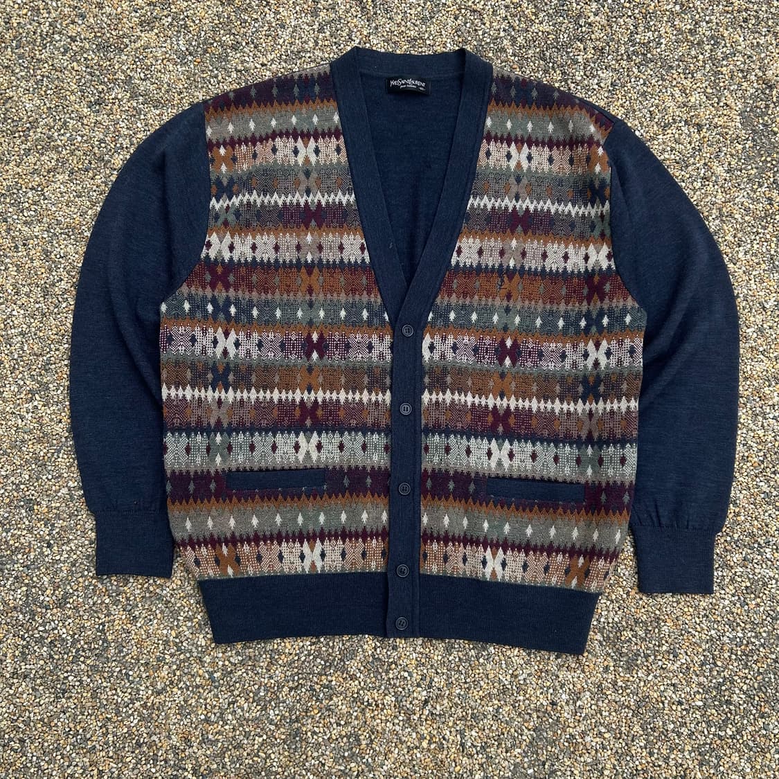 입생로랑(YSL) 에스닉 패턴 브이넥 가디건 상품이미지1