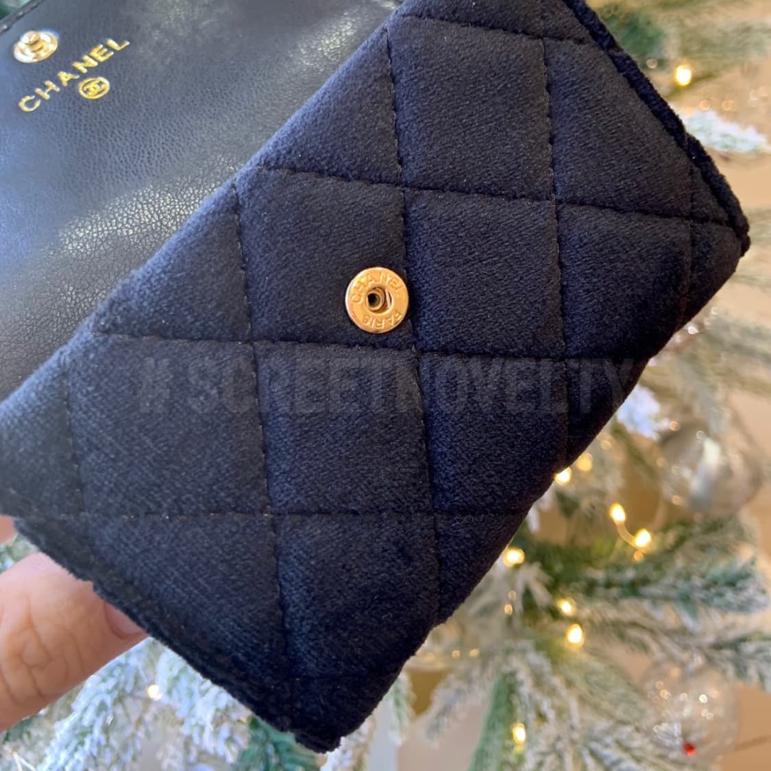 샤넬뷰티 벨벳 카드지갑 블랙 풀박스 상품이미지7