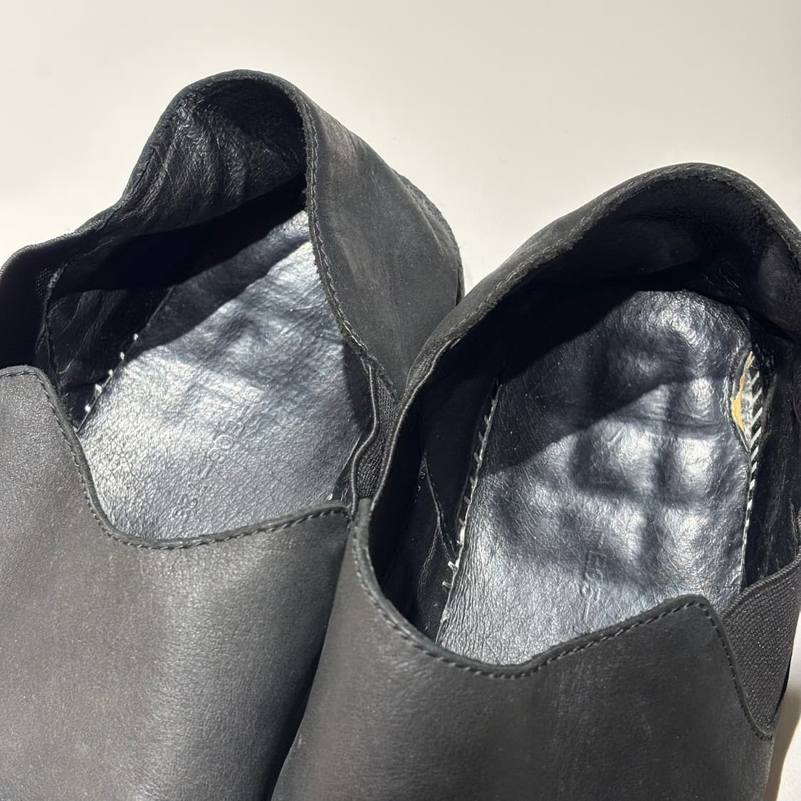 3) 요지 야마모토 레더 슬립온 상품이미지5