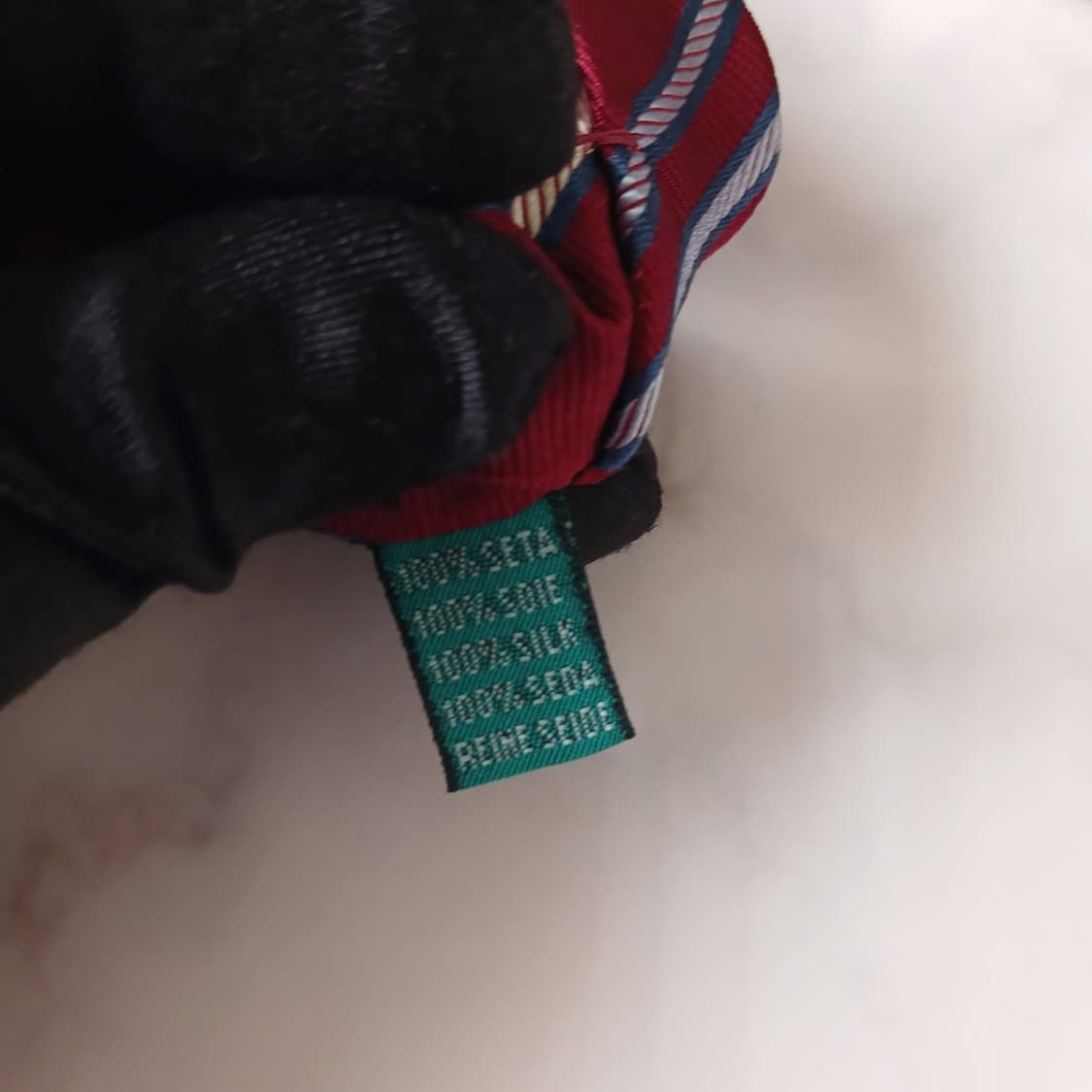 앤드류스타이 실크 버건디 스트라이프 넥타이 9.8cm A등급 A18808 상품이미지9