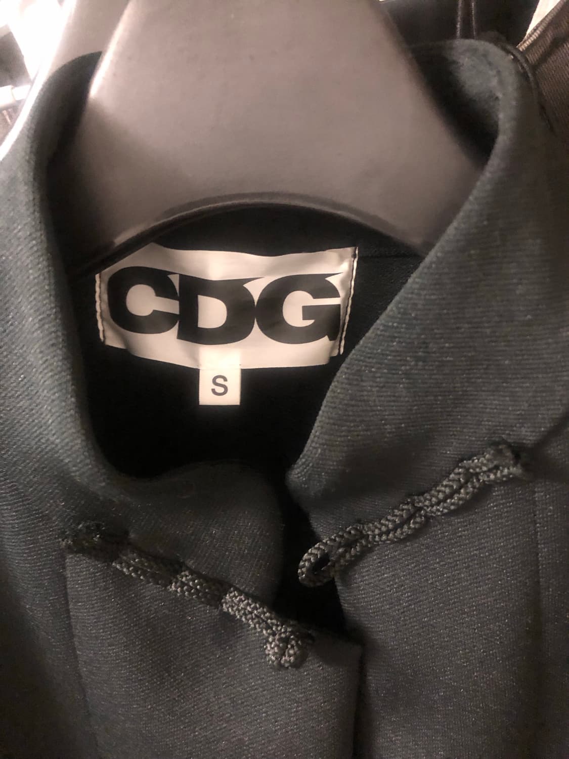 꼼데가르송 CDG 차이나 자켓 폴리에스테르 저지 블랙 S 상품이미지2