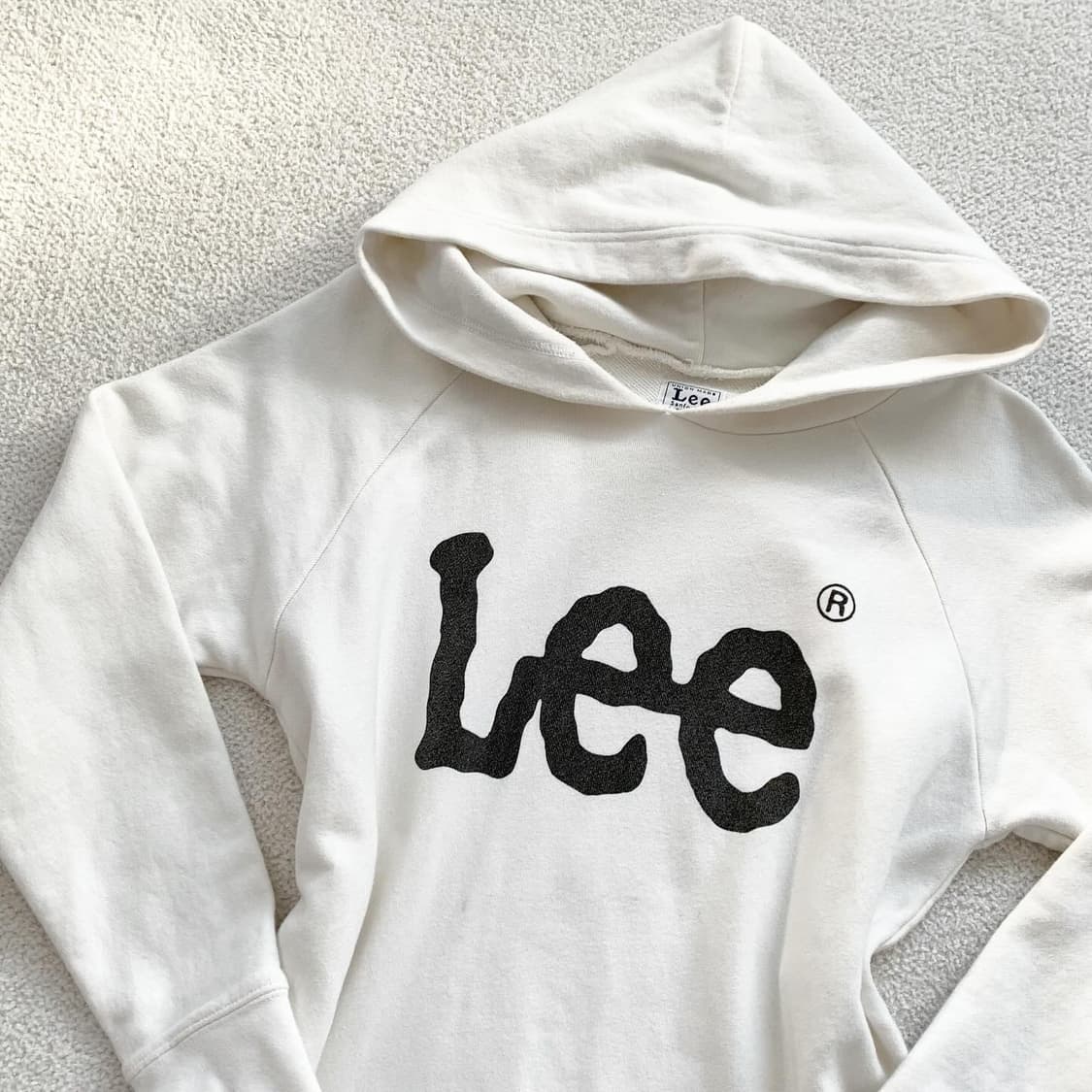 Lee 우유화이트 빅로고 후드 원피스 상품이미지2
