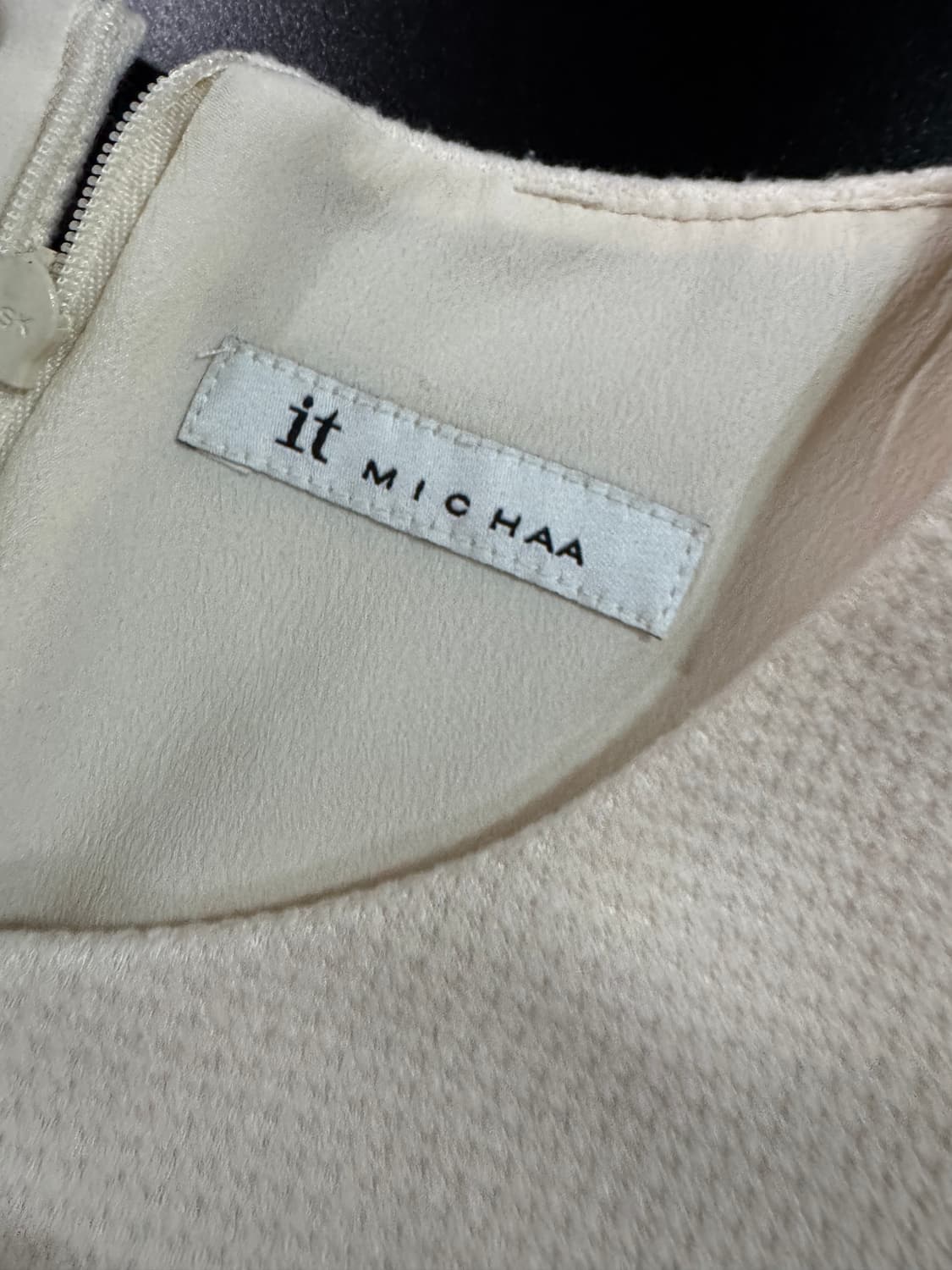 여성 잇미샤 텍스처 컬러 블록 원피스 55 상품이미지3