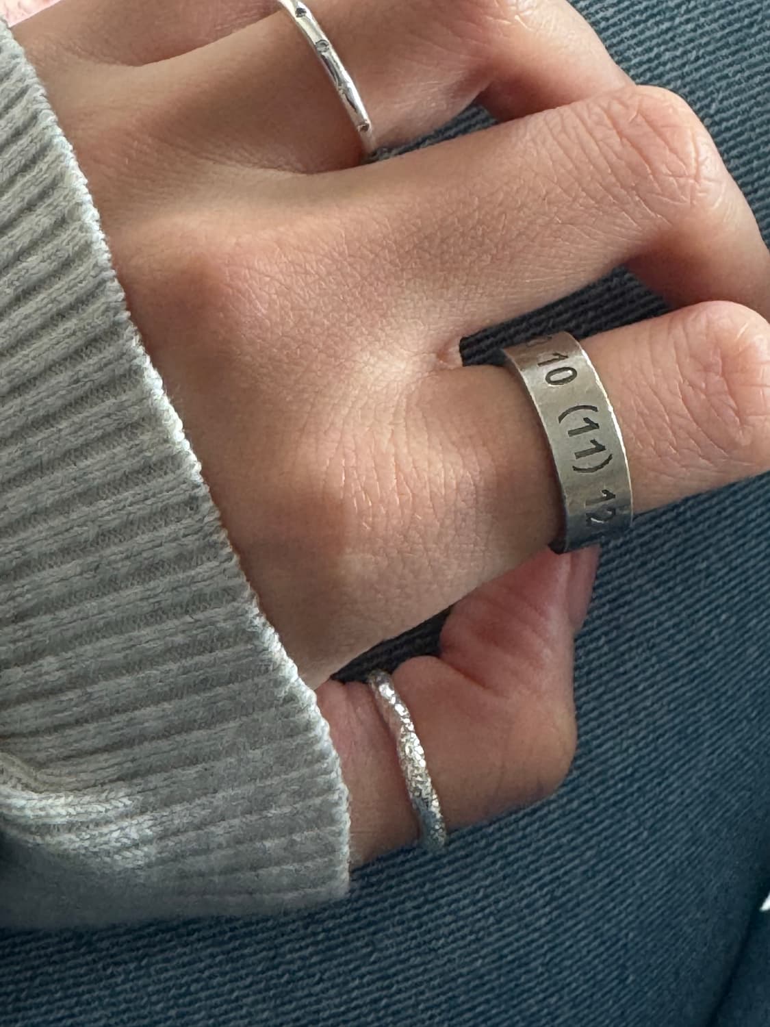 메종 마르지엘라 뉴메리컬 실버 링 상품이미지1