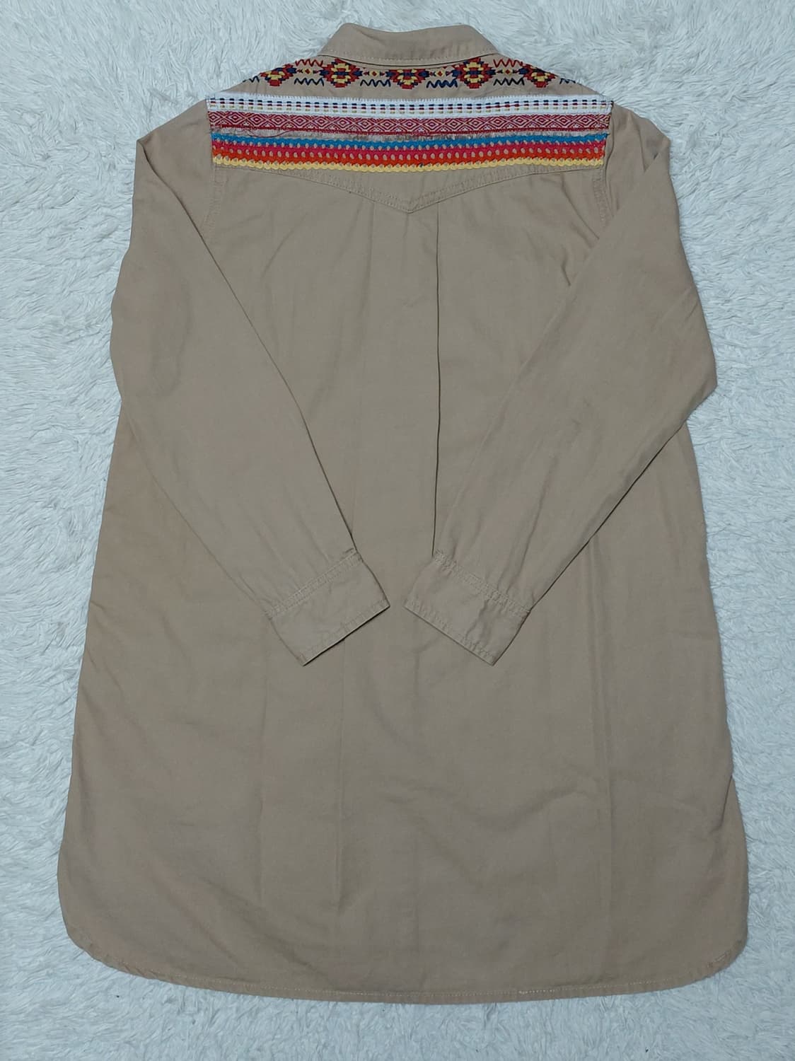 TITICACA 에스닉 자수 셔츠 원피스 상품이미지4