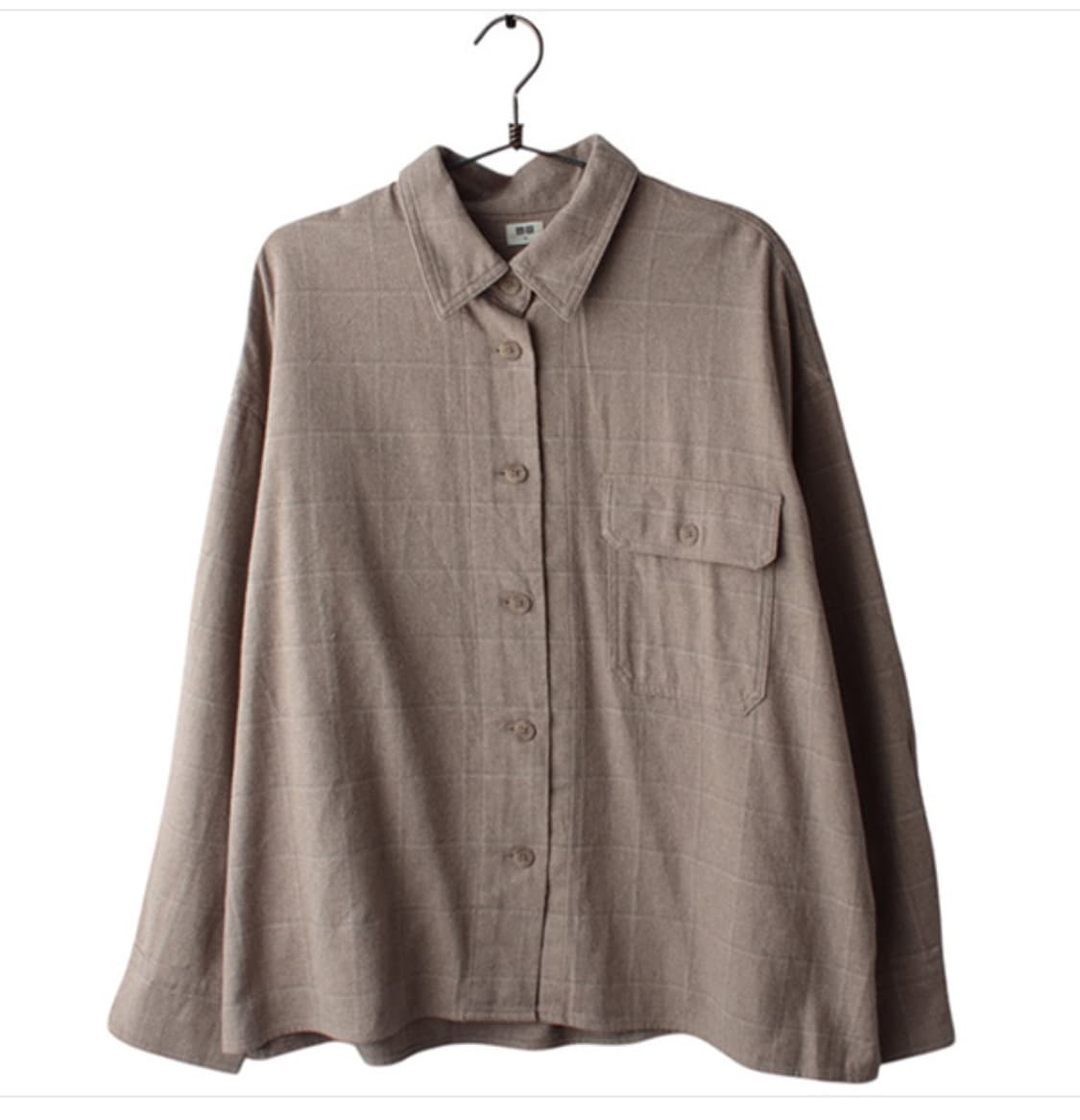 유니클로 플란넬 체크 셔츠 XL 상품이미지1