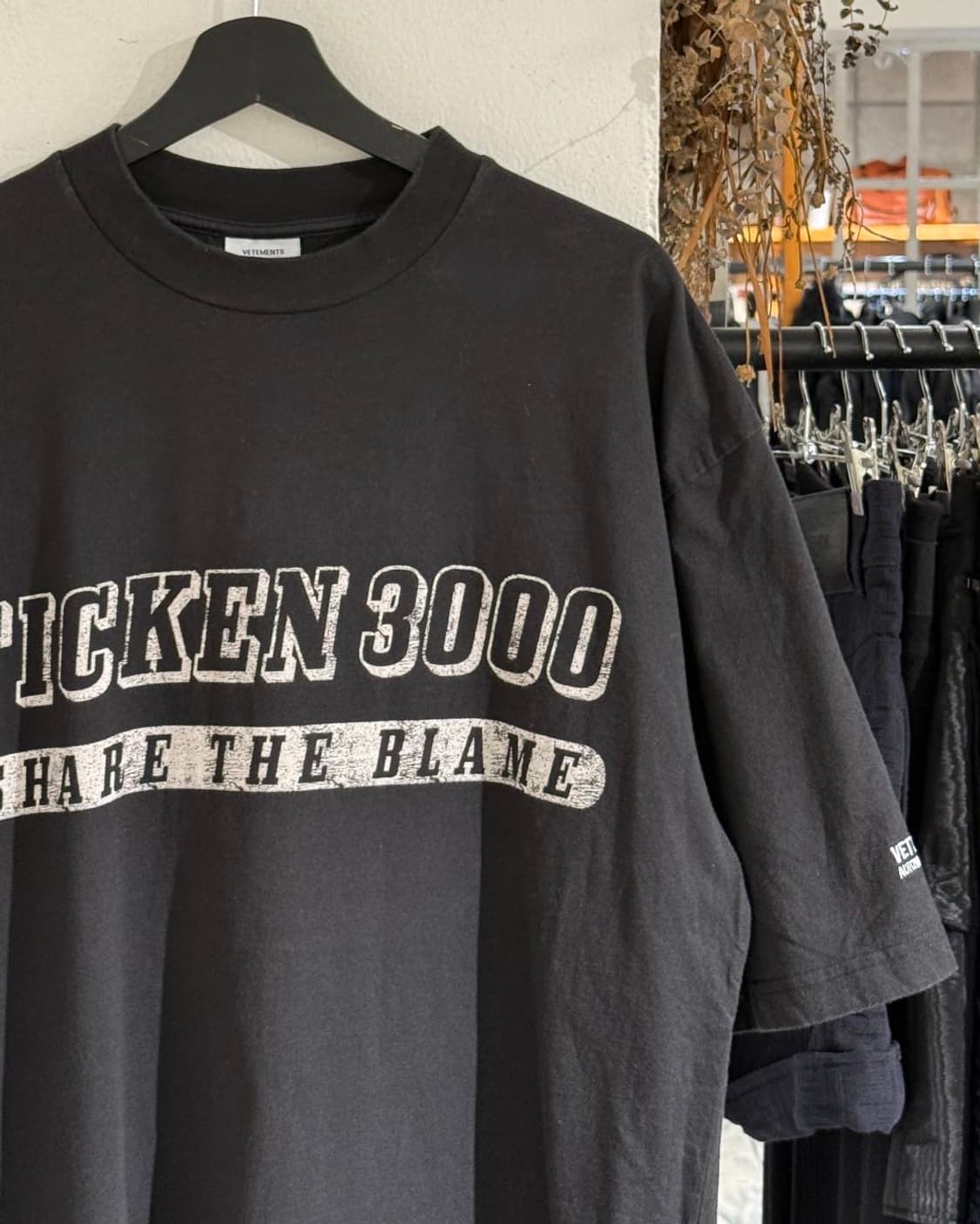 베트멍 블랙 17aw ficken 3000 오버사이즈 하프티 상품이미지3