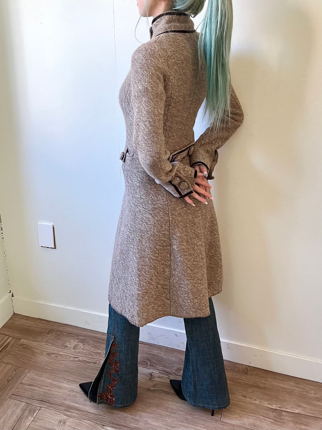 엠포리오 아르마니 앙고라 차이나 버튼업 코트 상품이미지9