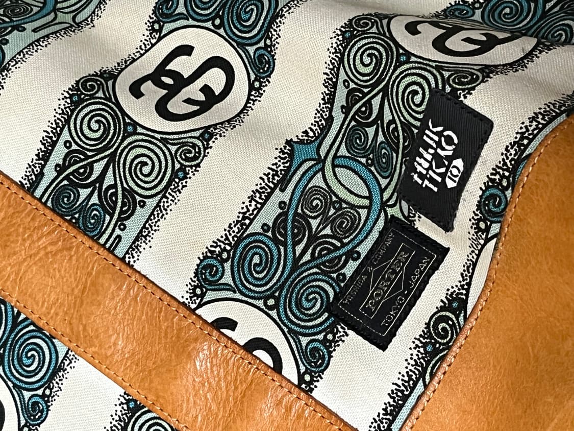 스투시x포터 콜라보 토트백 사이즈 큽니다. 상품이미지4