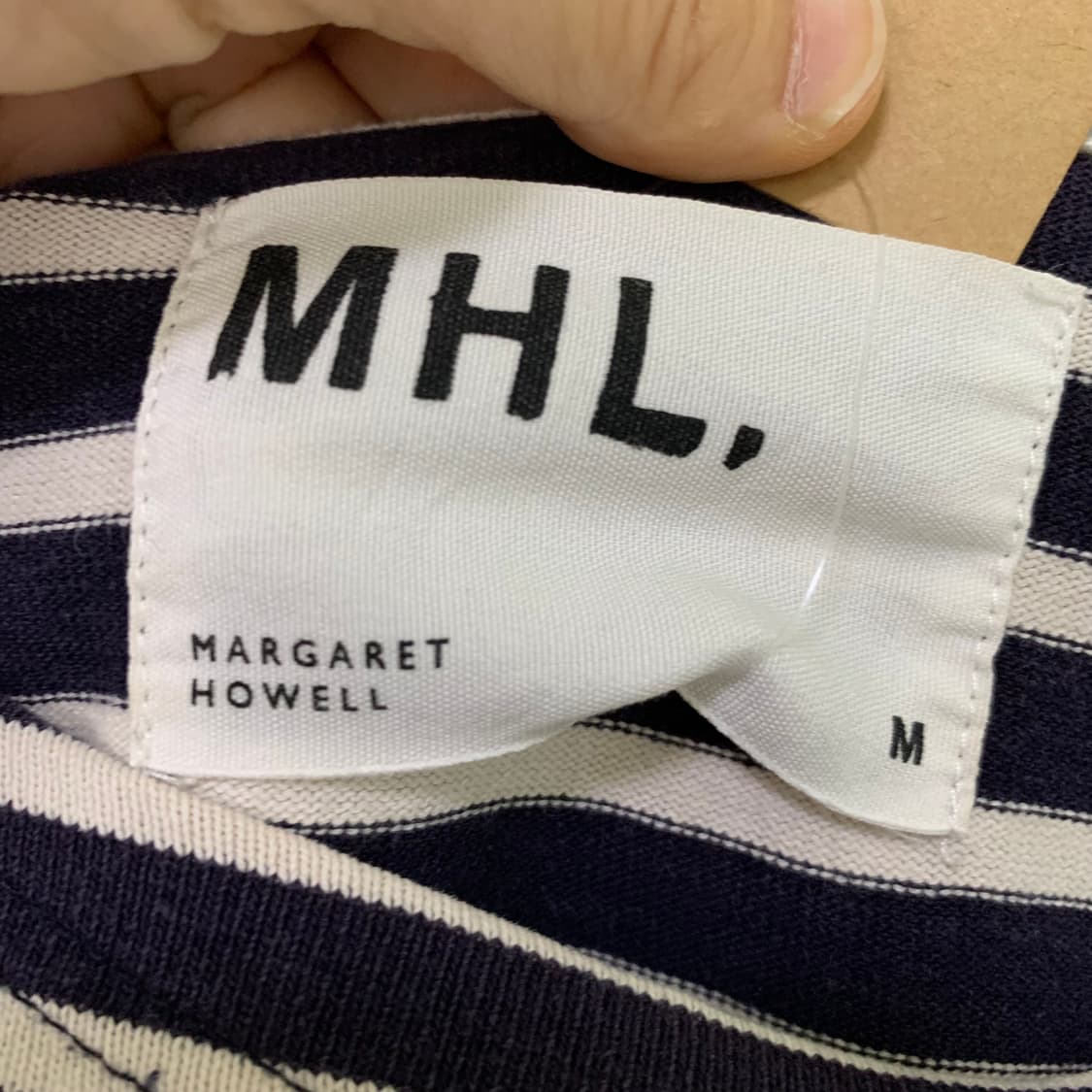 MHL 마가렛호웰 빈티지 단가라 스트라이프 롱슬리브 긴팔 티셔츠 상품이미지7