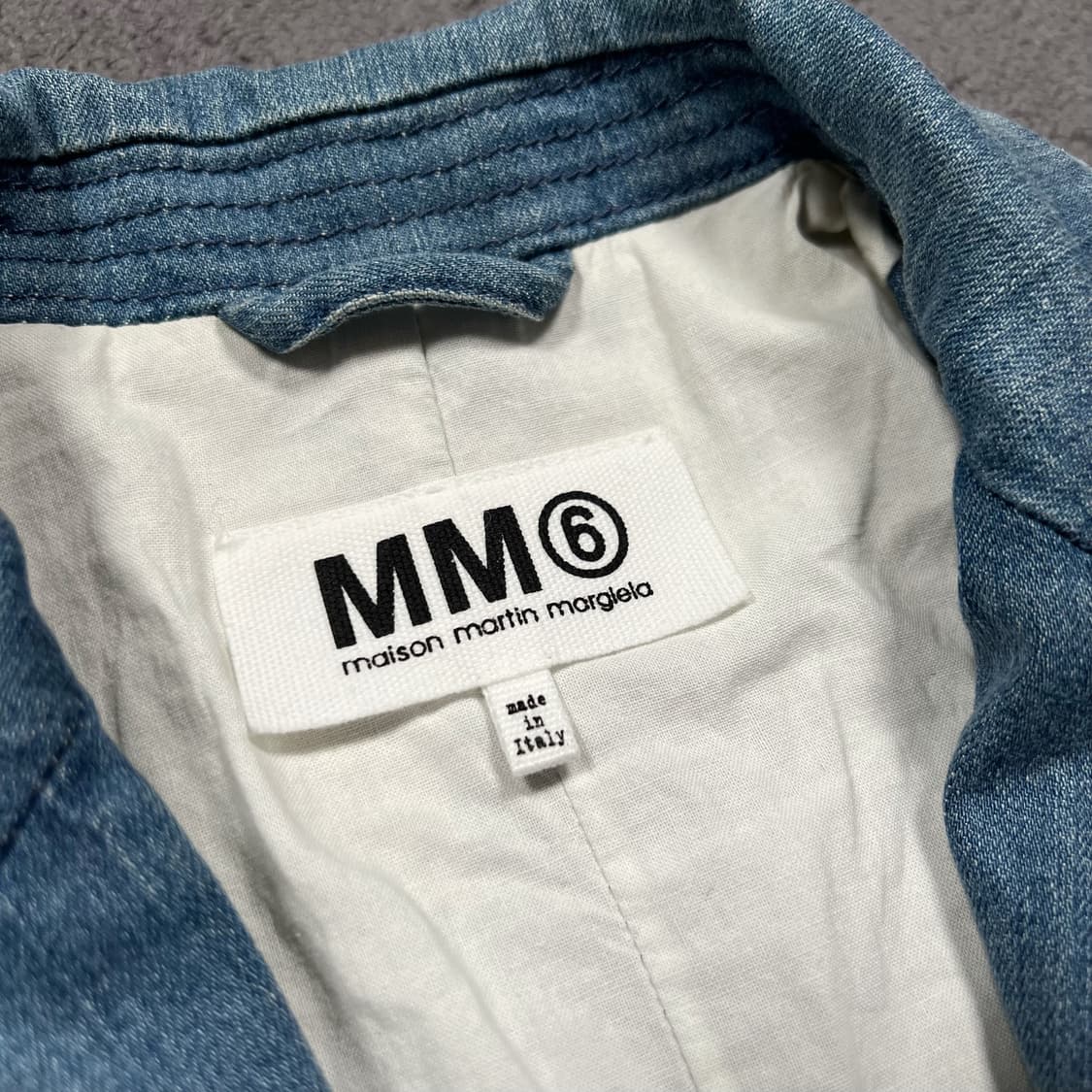 마르지엘라 MM6 12FW 데님 블레이저 3버튼 자켓 상품이미지4