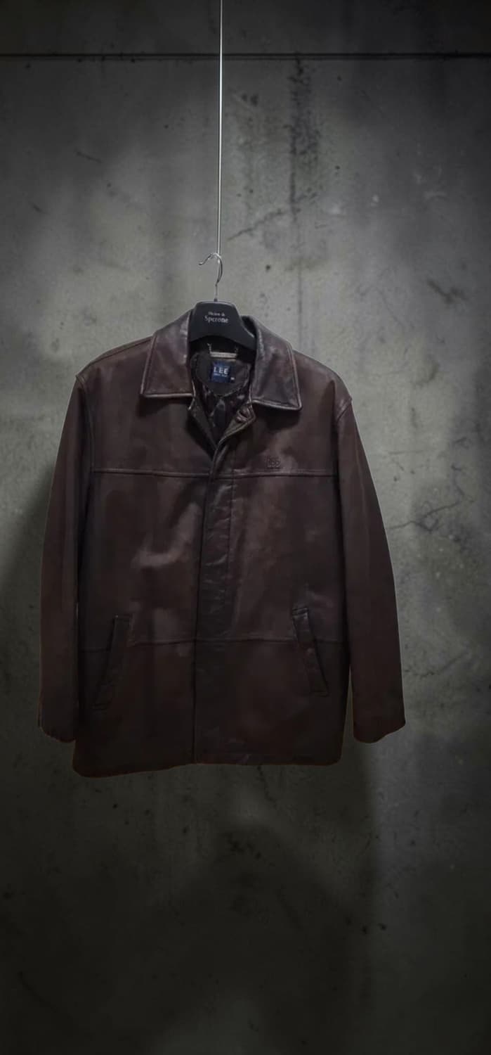 90's LEE VINTAGE 가죽 봄버 자켓 상품이미지1