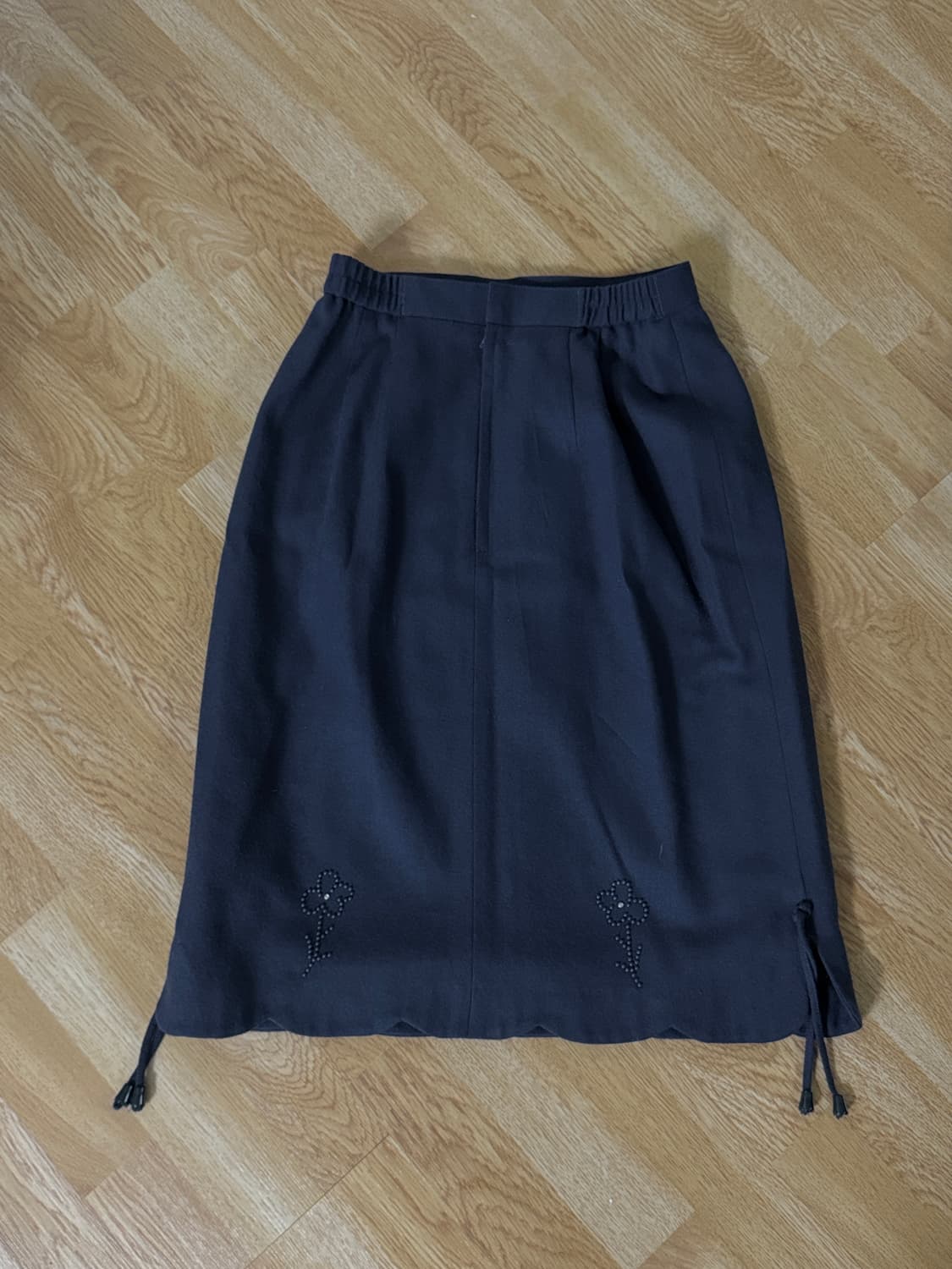 빈티지 플라워 핫픽스 미디스커트 상품이미지2