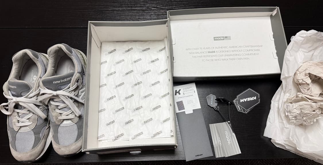 뉴발란스 992 메이드인 USA 그레이 - D 스탠다드 270사이즈 상품이미지9