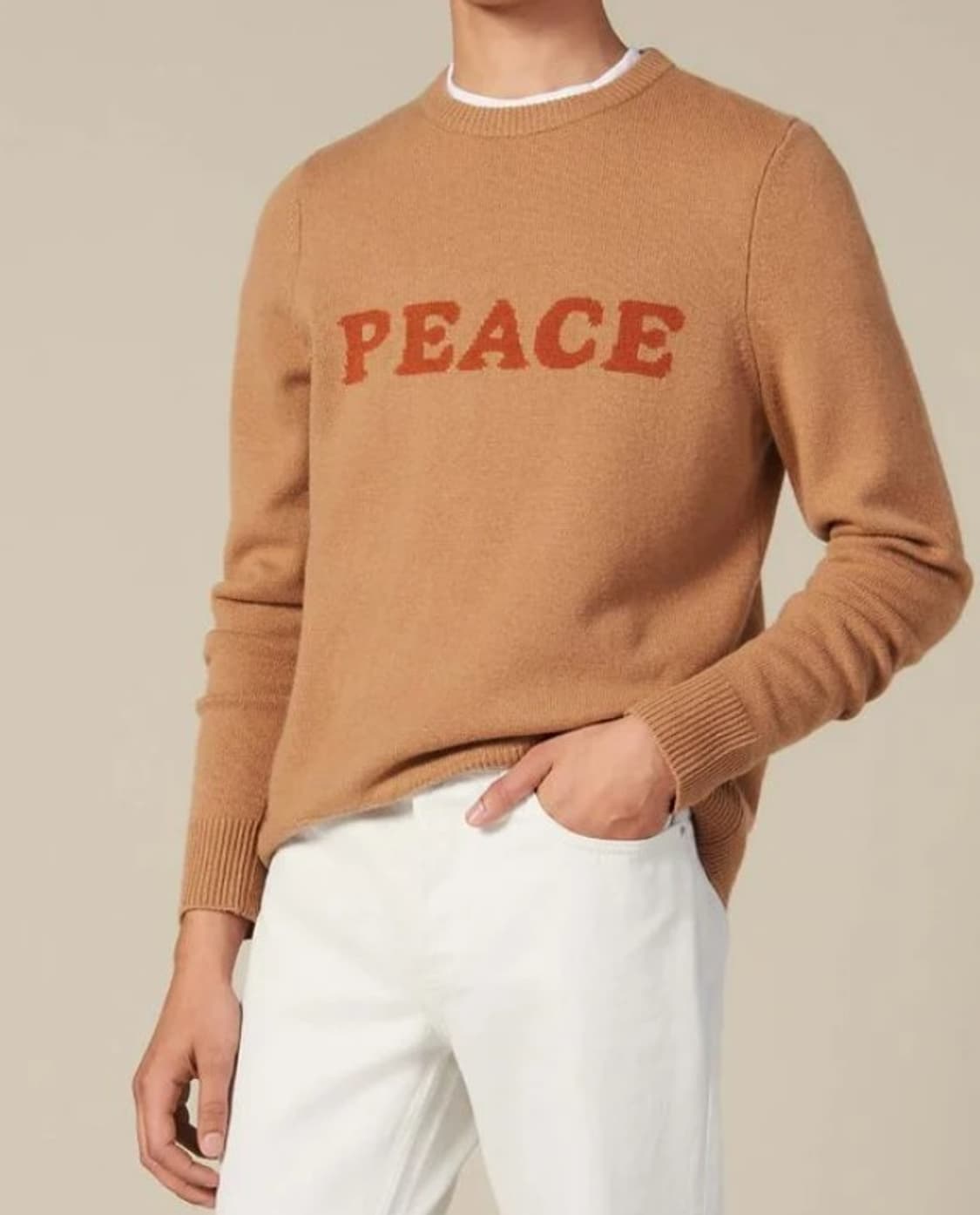 산드로 옴므 PEACE 크루넥 울 니트 상품이미지1