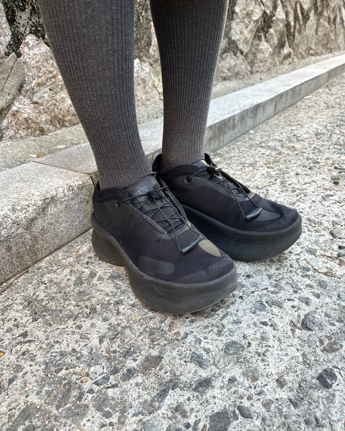 살로몬 x 꼼데가르송 센스 필 플랫폼 스니커즈 상품이미지9