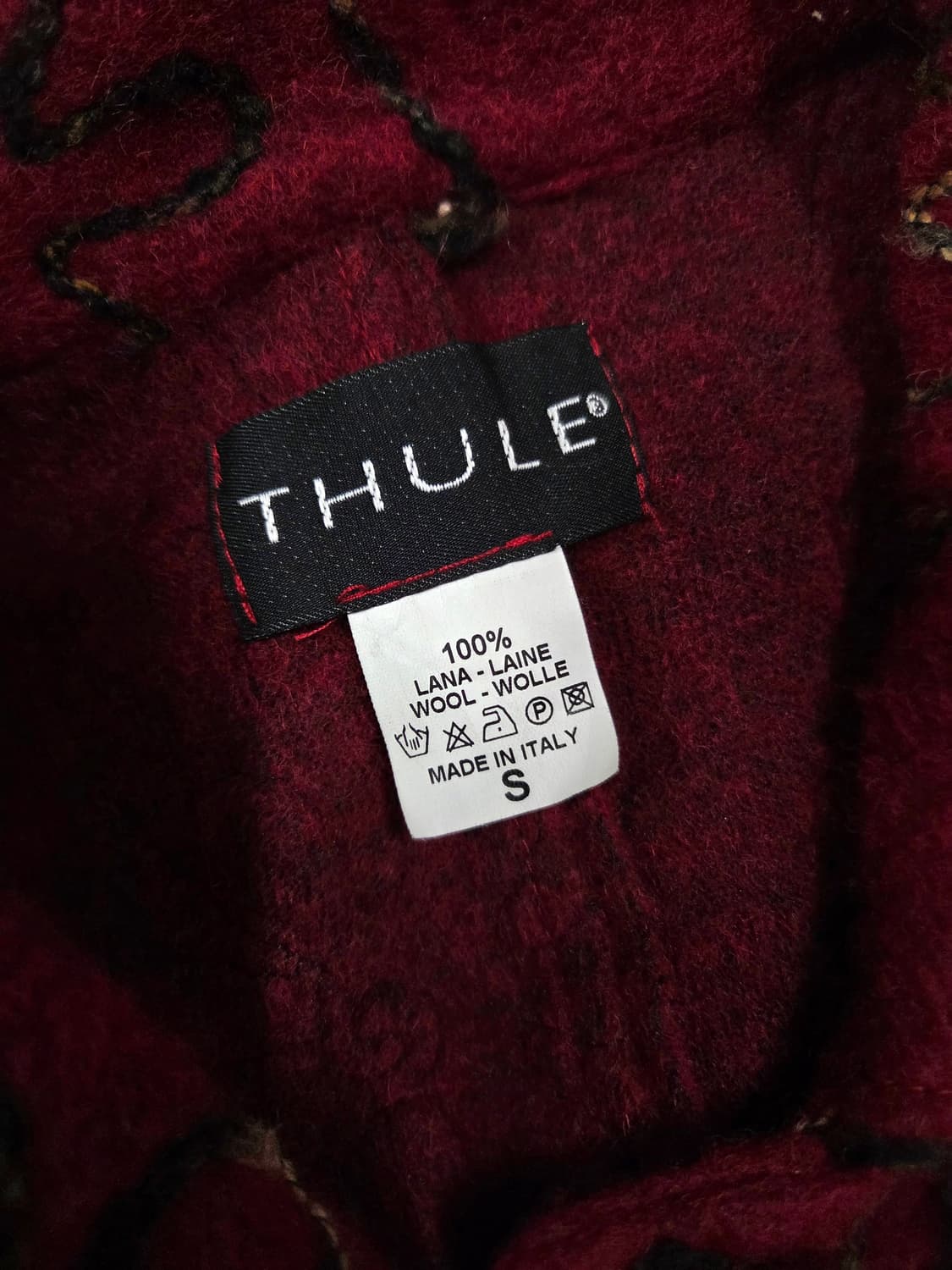 THULE 레드 플라워 패턴 울 재킷 상품이미지9