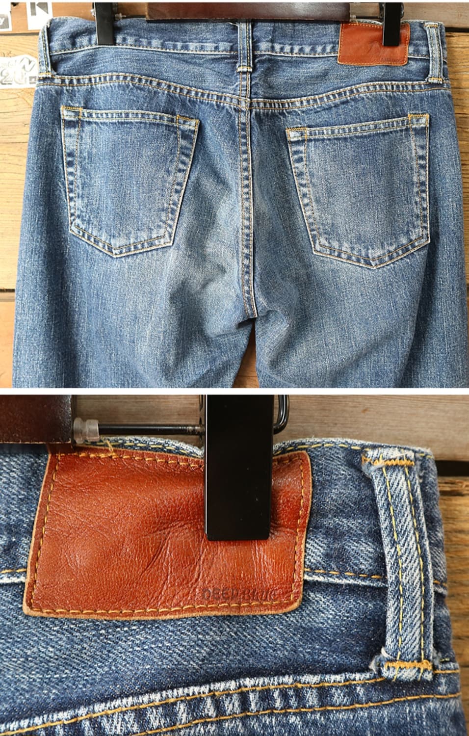 
일본판 deep blue 워싱가공 우먼 셀비지 데님  우먼프리 상품이미지5