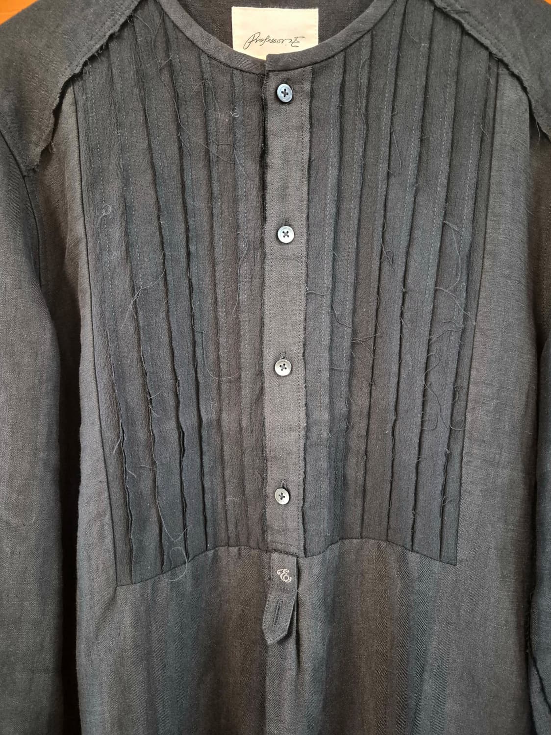 Professor.E Ramie Asymmetric Shirt (50) 상품이미지3
