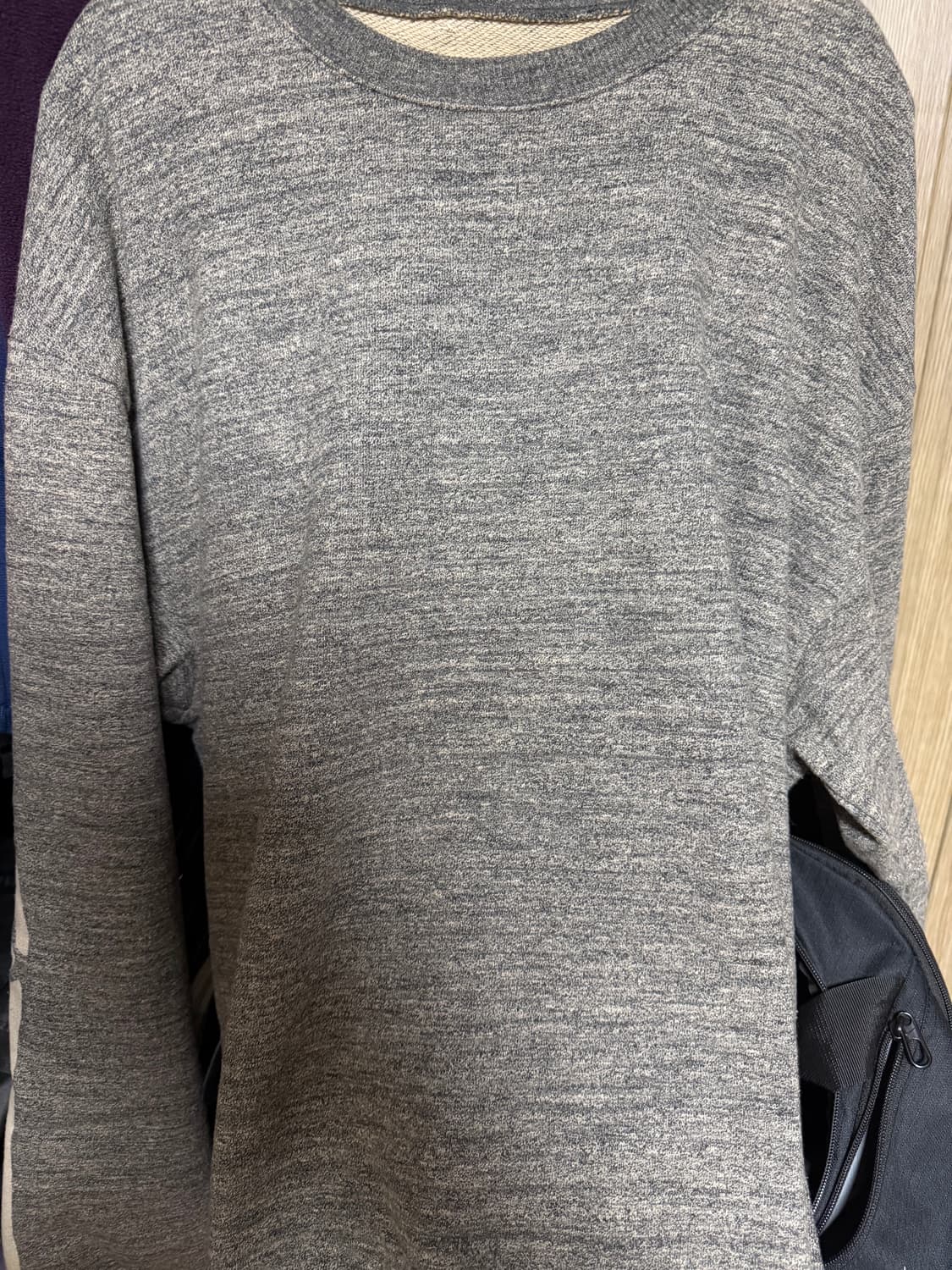 [5] 캐피탈 플리스 빅 크루넥 스웻 헤더 차콜 2회착 상품이미지2