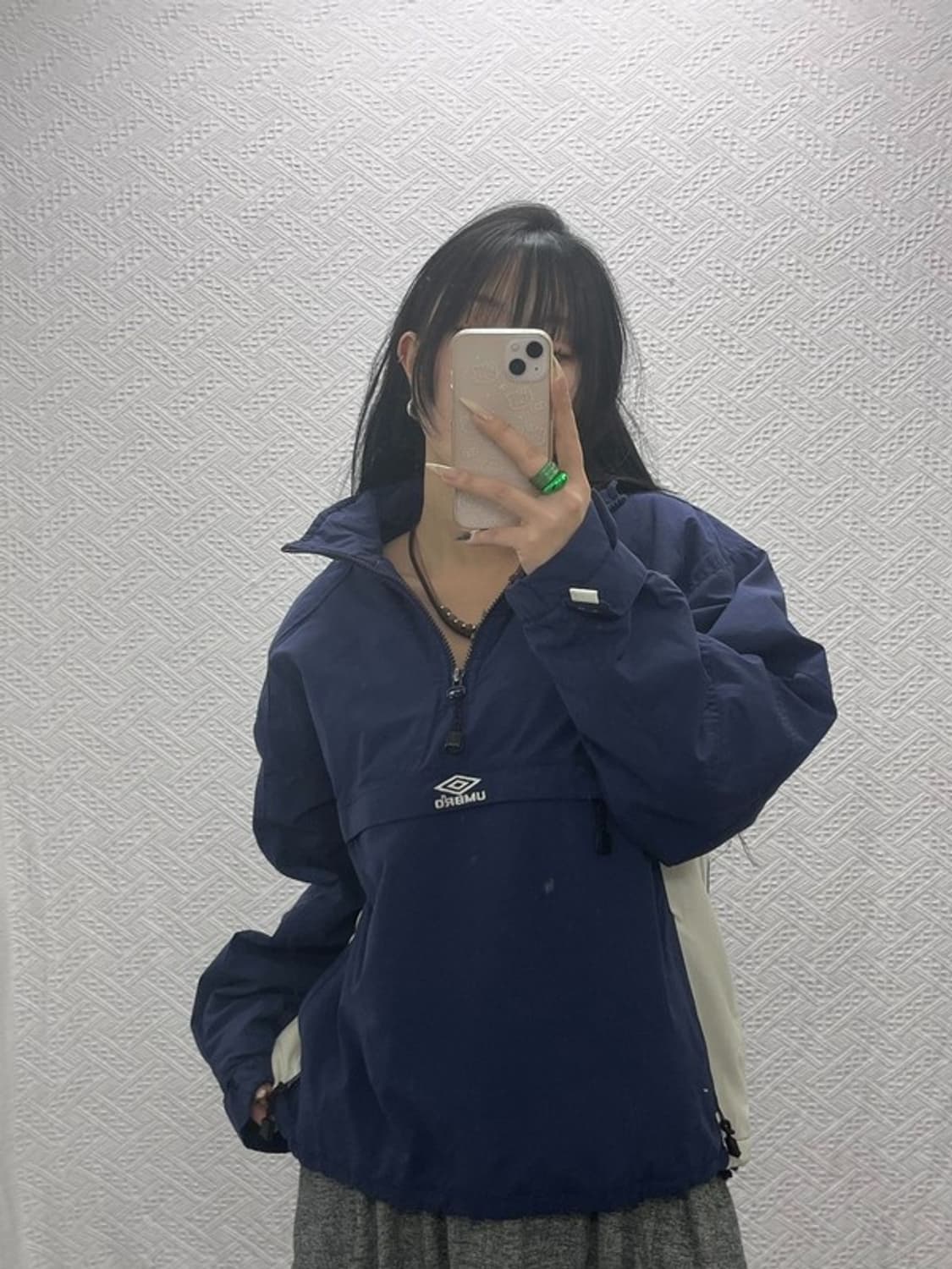 엄브로 올드스쿨 레트로 00's 바람막이 아노락 S C08362 상품이미지1