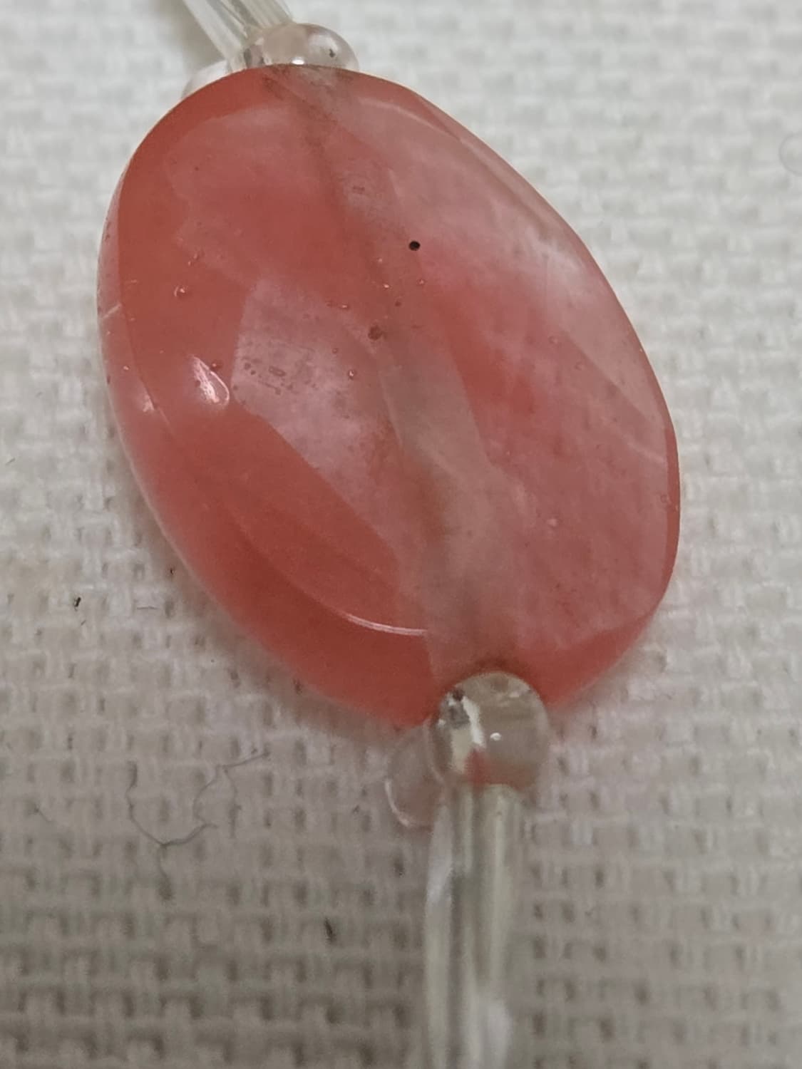 빈티지 믹스 원석 목걸이 크랙수정 로즈톤 내포수정 포인트 상품이미지10