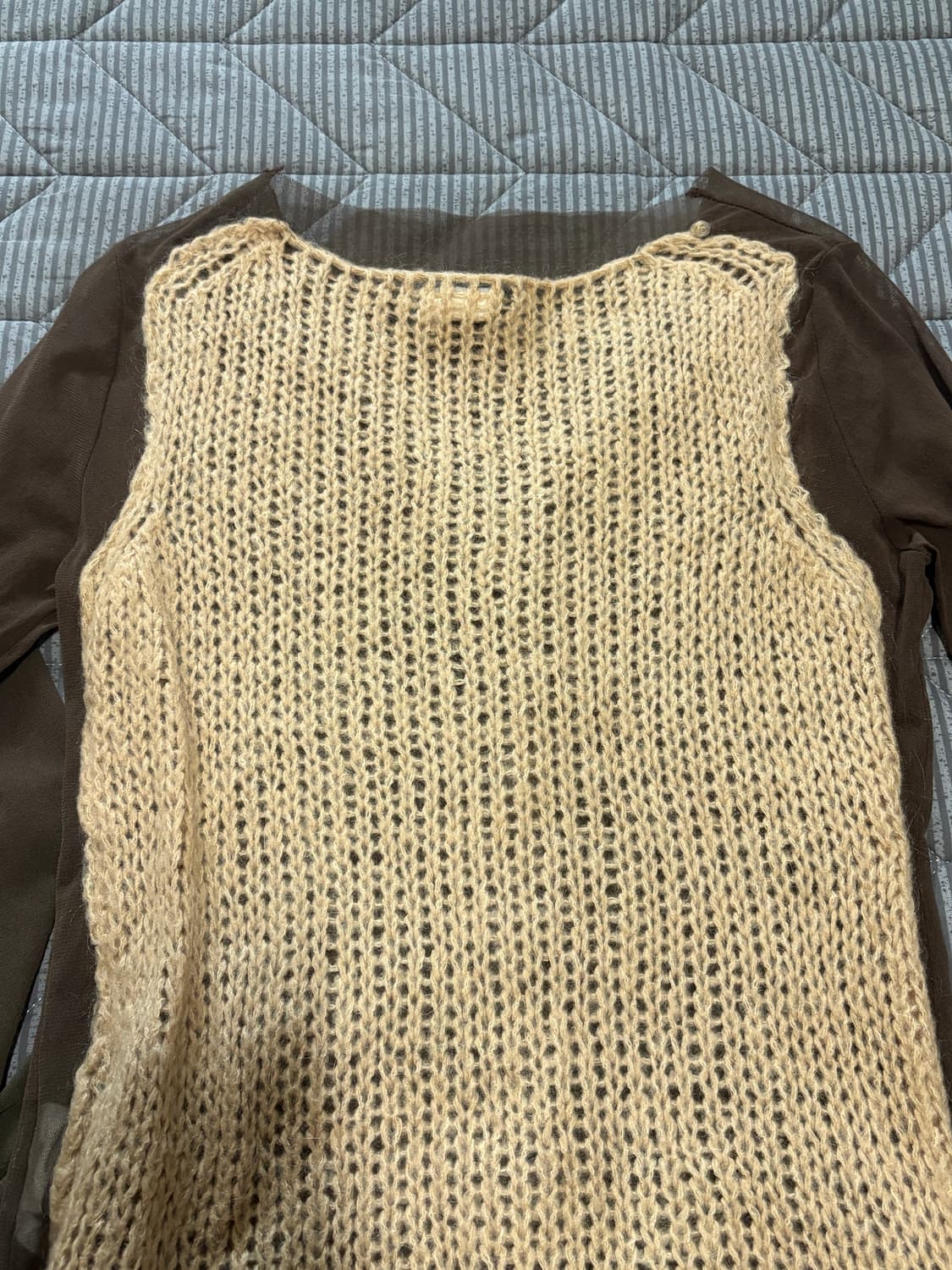 Brown knite cardigan 상품이미지5