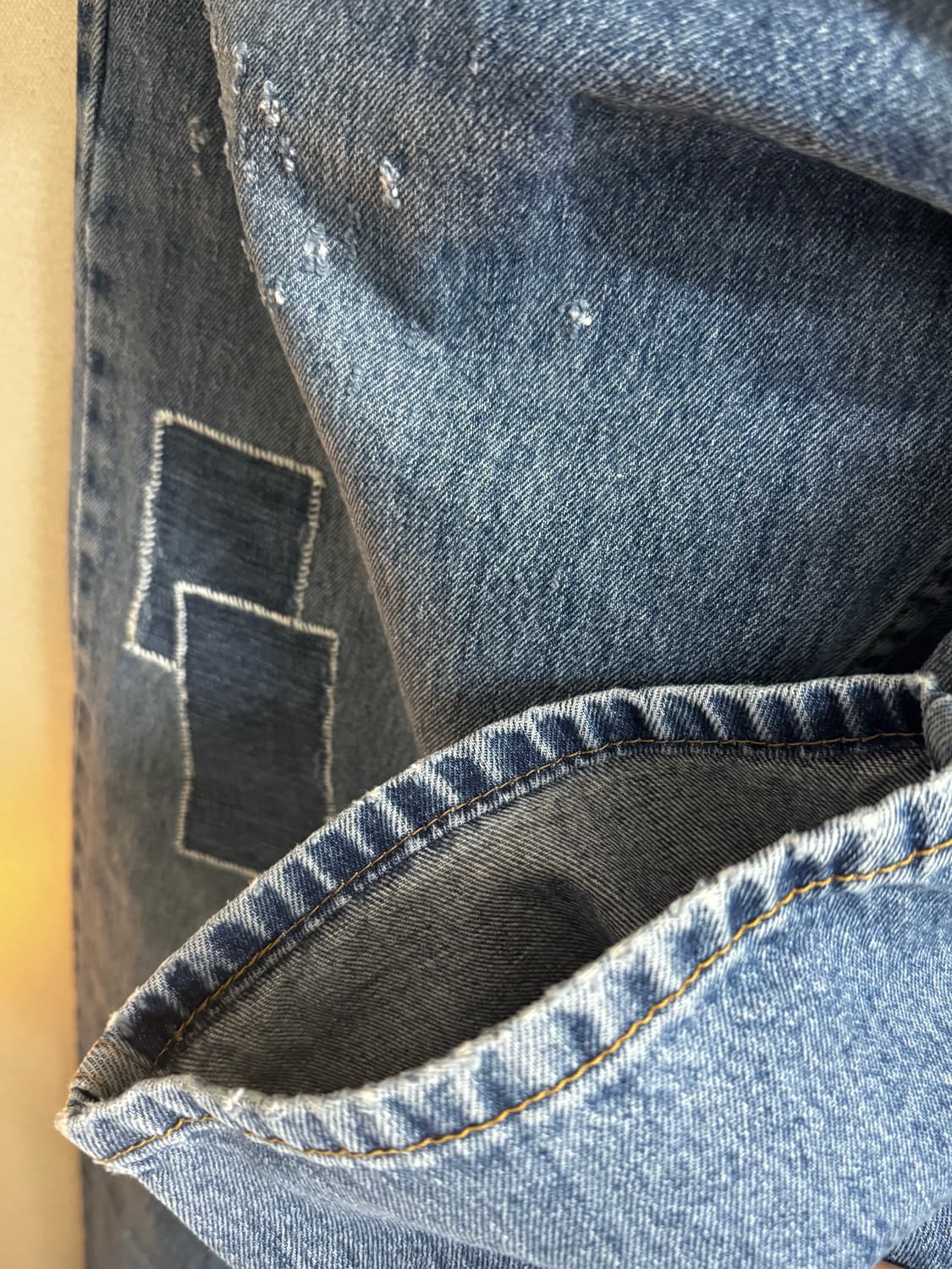 LEVIS 리바이스 워싱 데님 진 34 550 상품이미지8