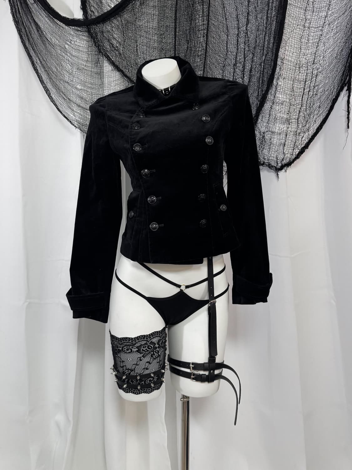 velvet detail jacket 상품이미지2