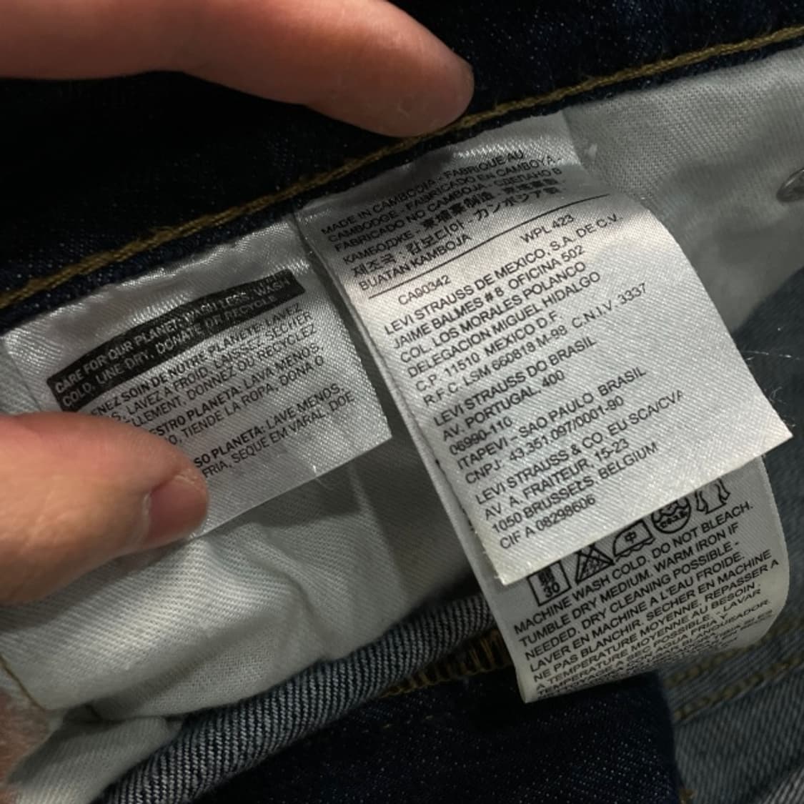 34 리바이스 505 청바지  상품이미지3