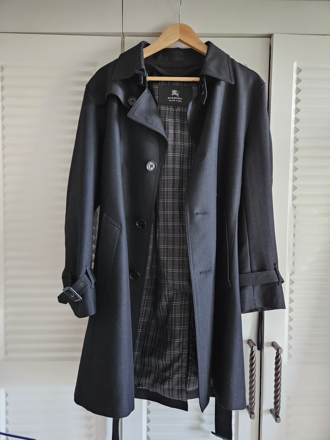 버버리 블랙라벨 헤링본 트렌치코트 판매합니다. 상품이미지2