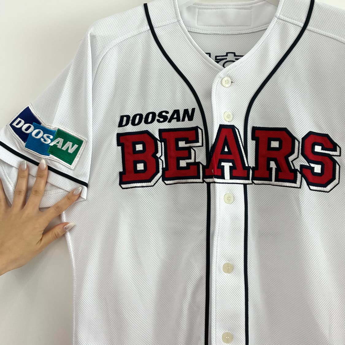 두산베어스 김현수 마킹 야구 홈 유니폼 상품이미지5