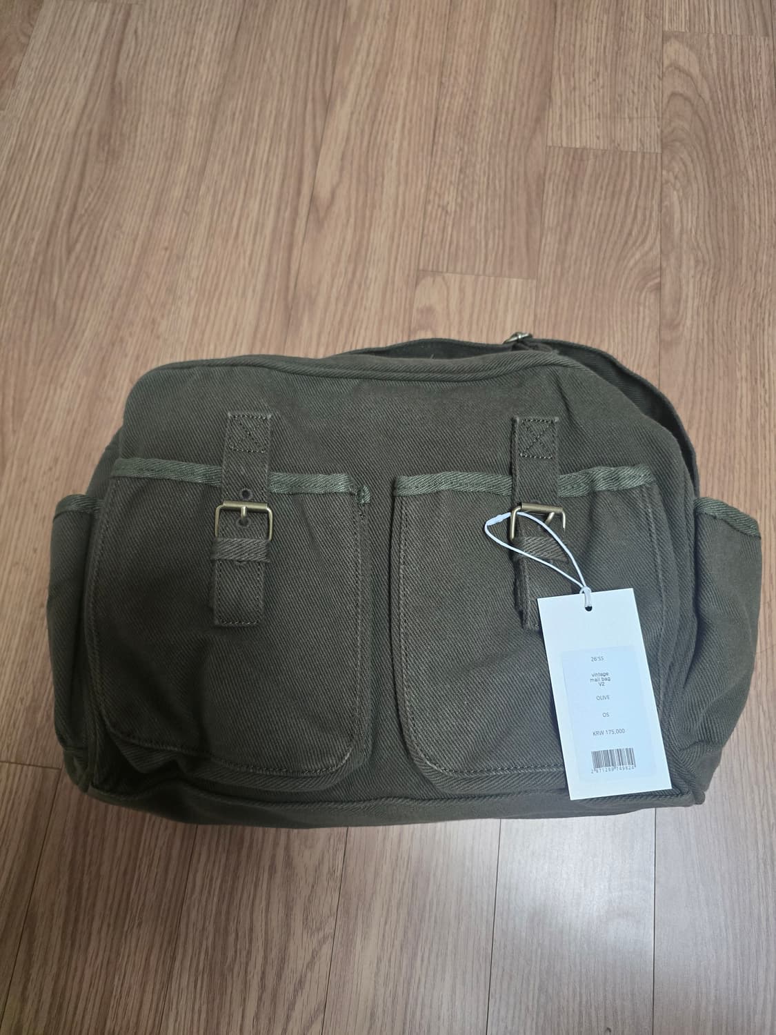 퍼렌 빈티지 메일백 올리브 상품이미지1