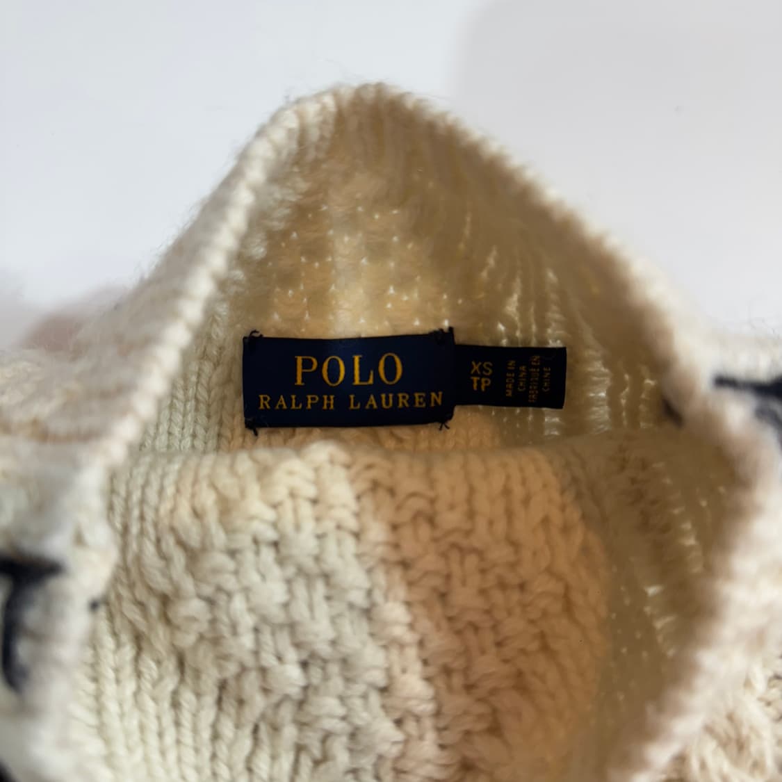 폴로 랄프로렌 아이보리 폴라니트 상품이미지3