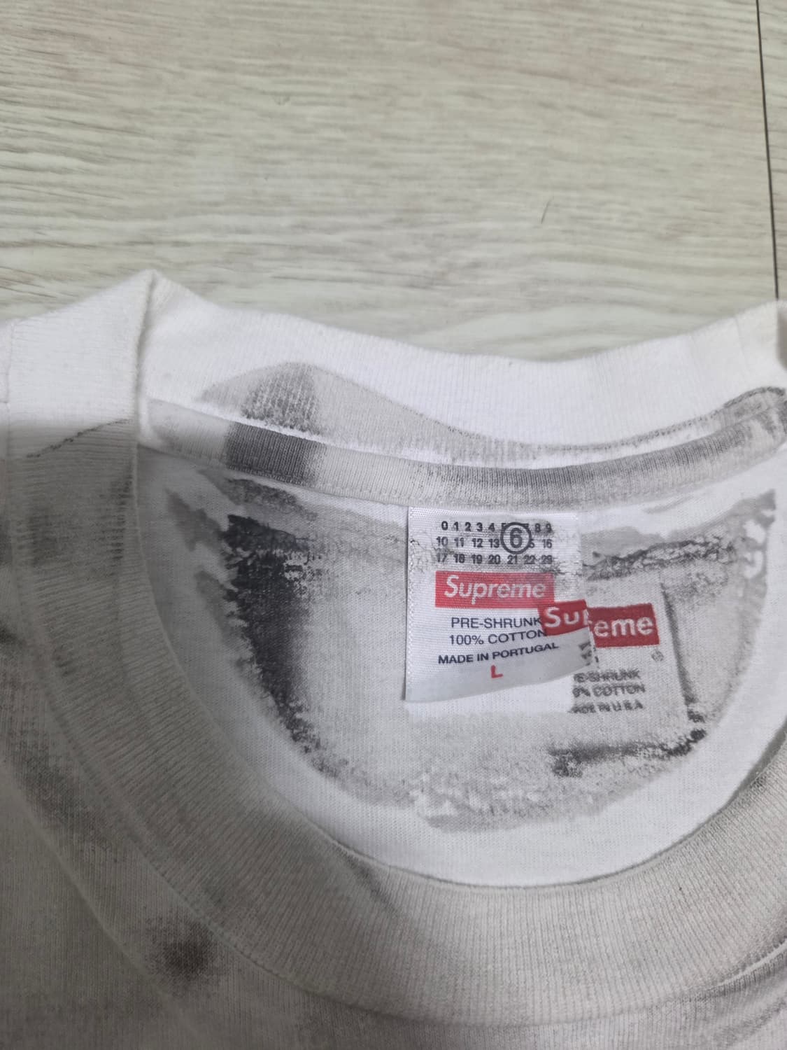 슈프림 마르지엘라 박스로고 티 L 상품이미지3