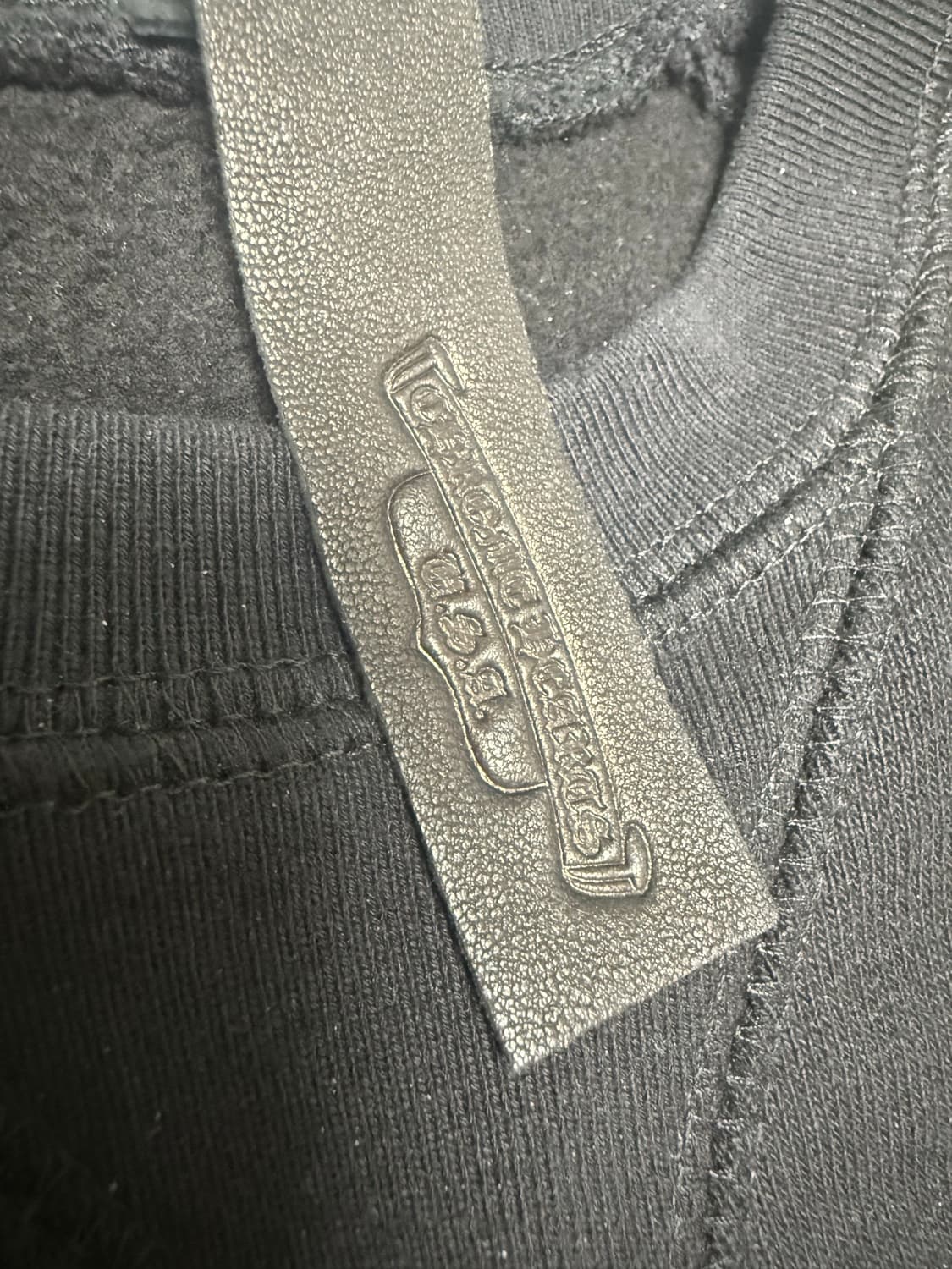 크롬하츠 버티컬 로고 자수 맨투맨 M사이즈 새상품 상품이미지5