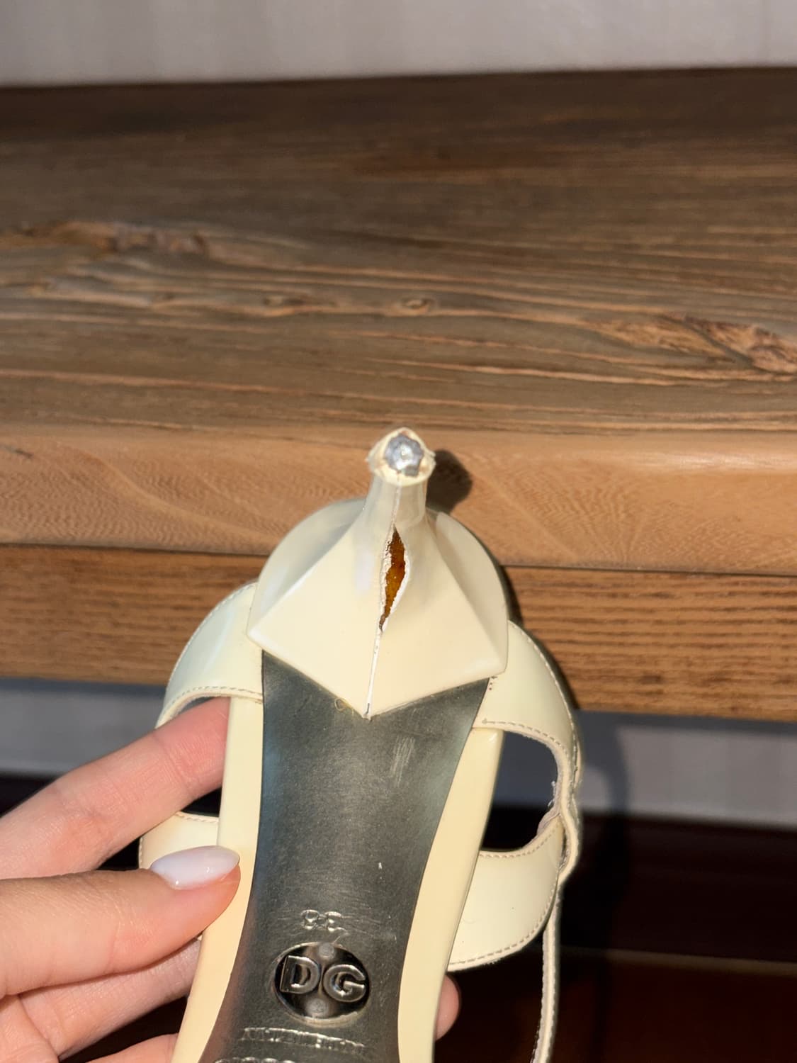 돌체앤가바나 빈티지 키튼 힐 샌들 38 상품이미지9