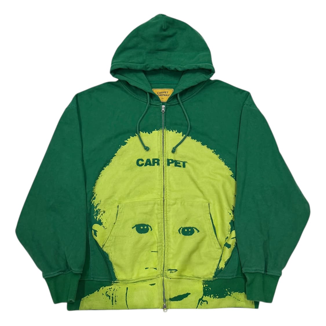 카펫 컴퍼니 프린팅 후드집업 자켓 그린 2XL 상품이미지1