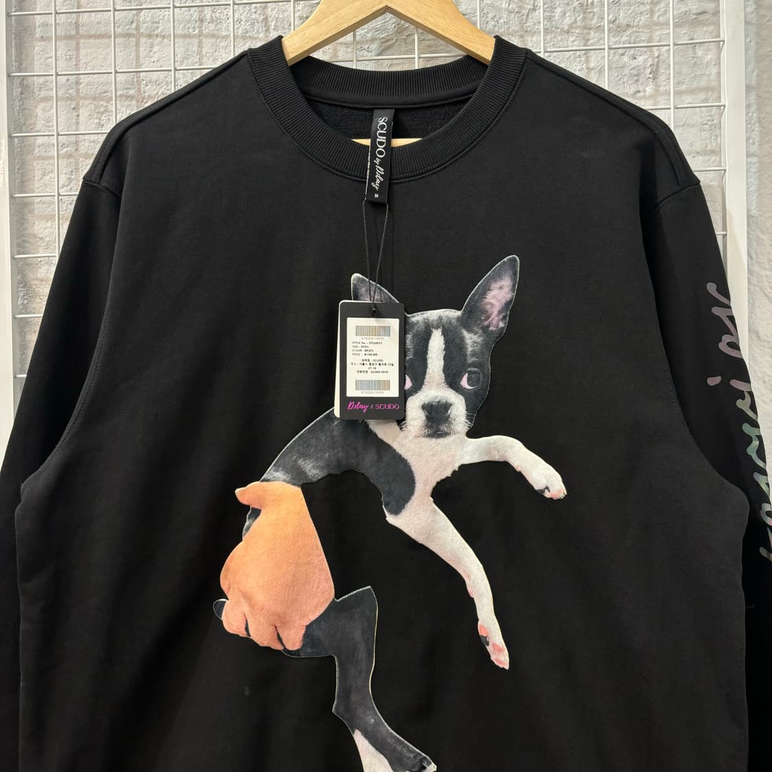 D.day X Scudo 보스턴테리아 블랙 스웻셔츠 M 상품이미지3