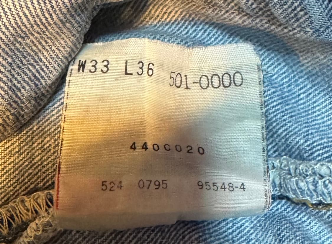 usa 빈티지 리바이스 501 xx데님 33"(30~31추천) (481) 상품이미지5