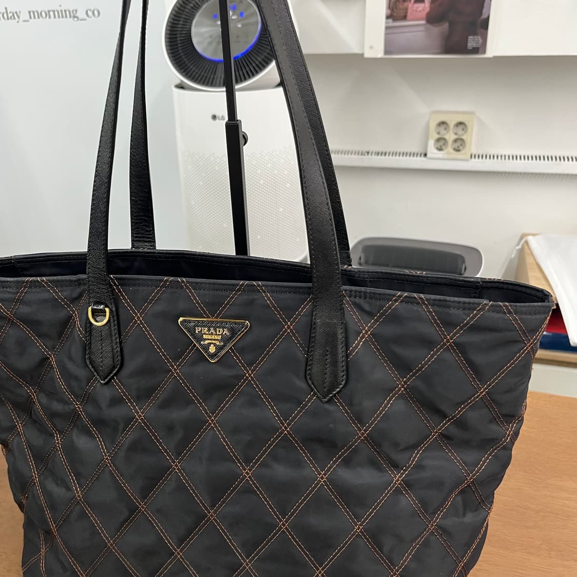 프라다 테수토포코노 퀼팅 쇼퍼백 상품이미지2