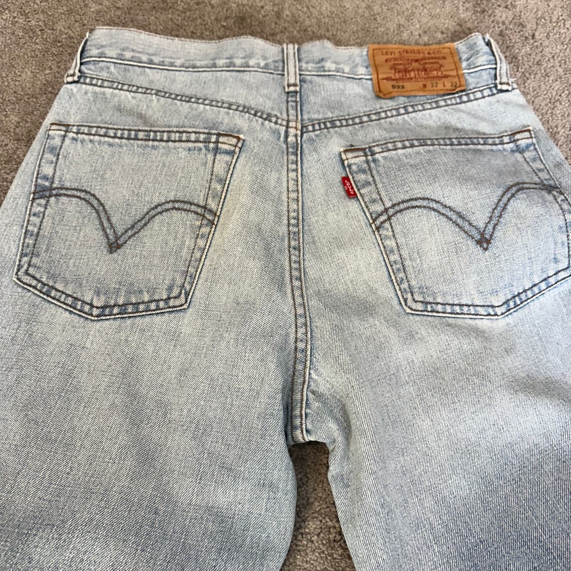 리바이스533 라이트 블루 데님 팬츠(32) 상품이미지6