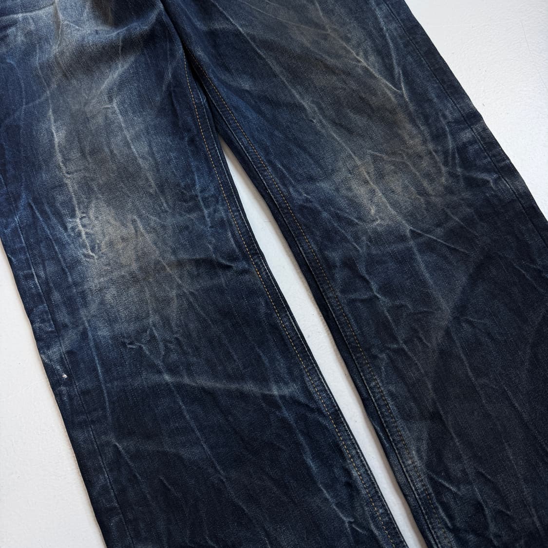 *새상품* 에비수 새깅 워싱 자수 데님팬츠 상품이미지5